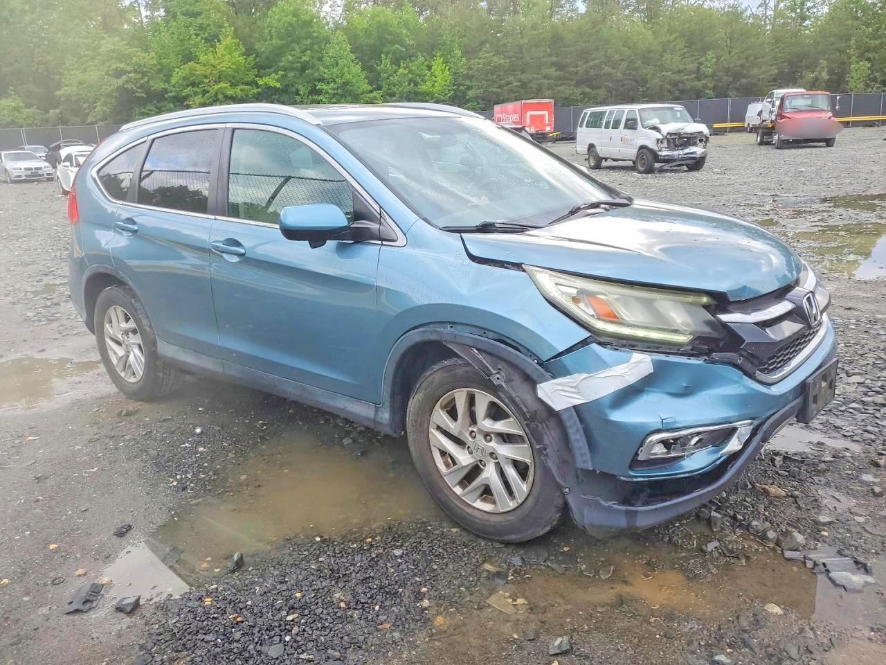 2016 Honda Cr-v Exl Turquoise vin: 2HKRM3H70GH551153