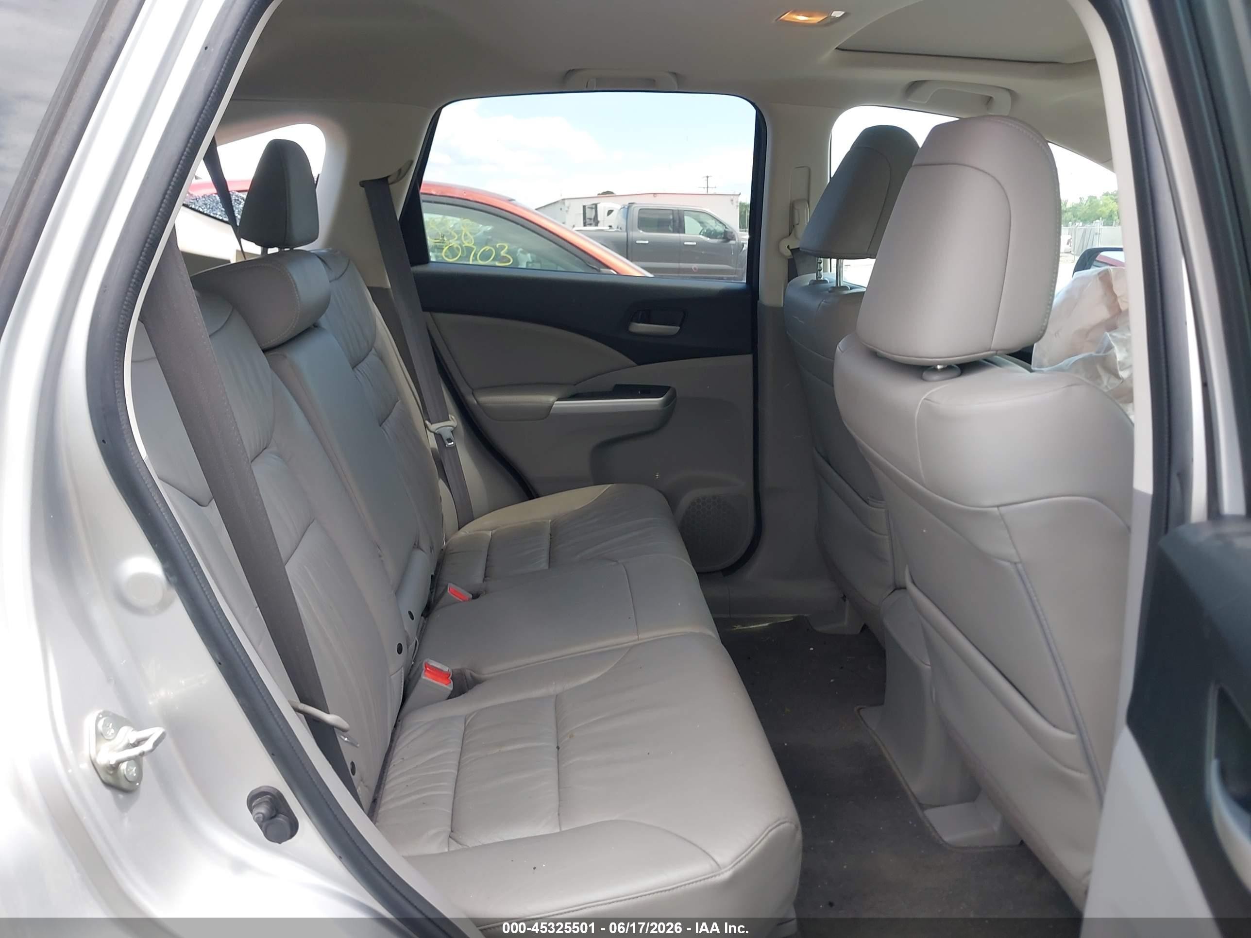 2012 Honda Cr-v Ex-l Silver vin: 2HKRM3H71CH514008