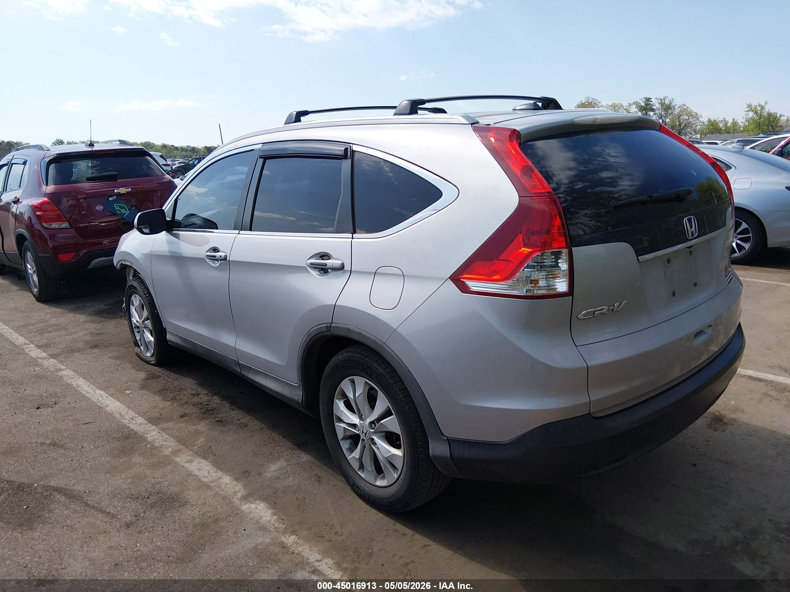 2013 Honda Cr-v Ex-l Silver vin: 2HKRM3H71DH501874