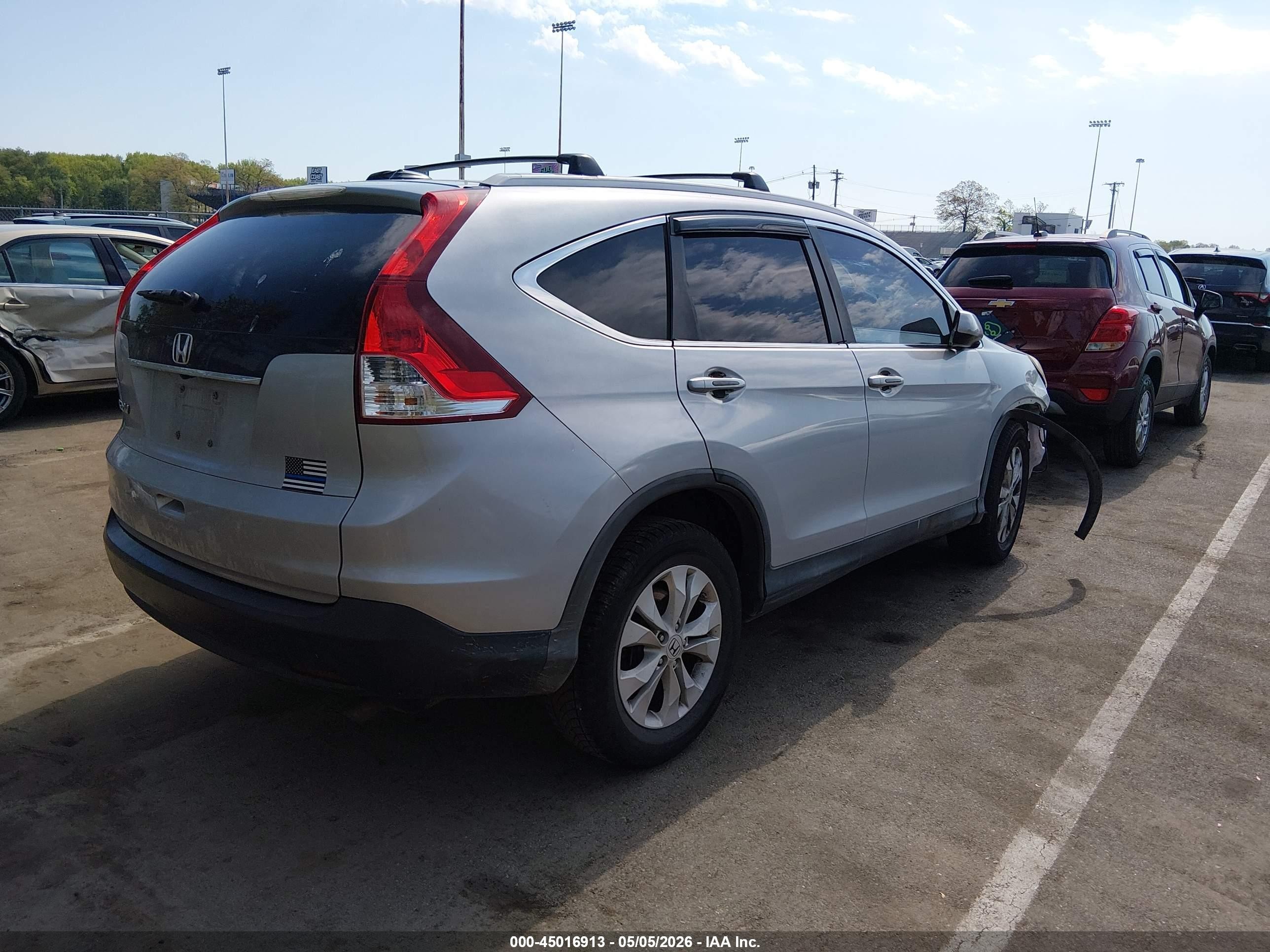 2013 Honda Cr-v Ex-l Silver vin: 2HKRM3H71DH501874