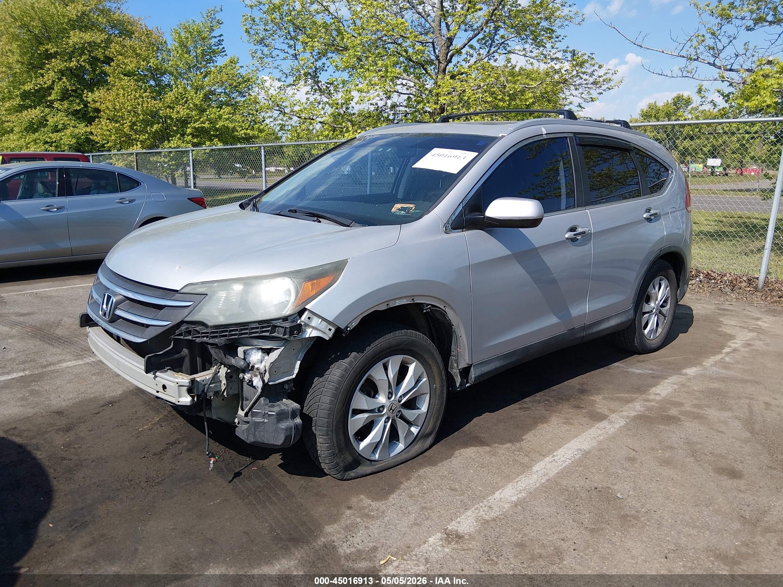2013 Honda Cr-v Ex-l Silver vin: 2HKRM3H71DH501874