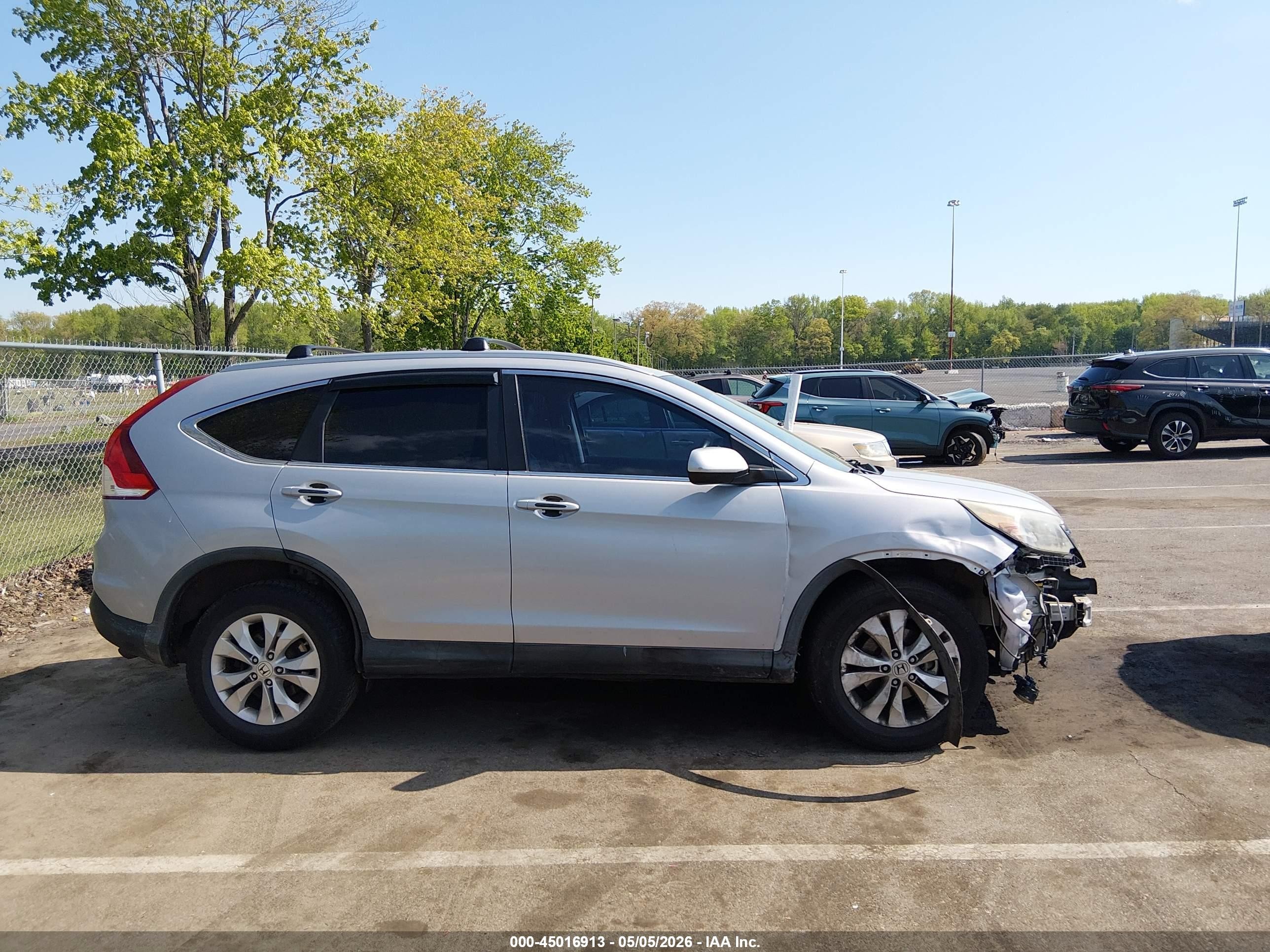 2013 Honda Cr-v Ex-l Silver vin: 2HKRM3H71DH501874