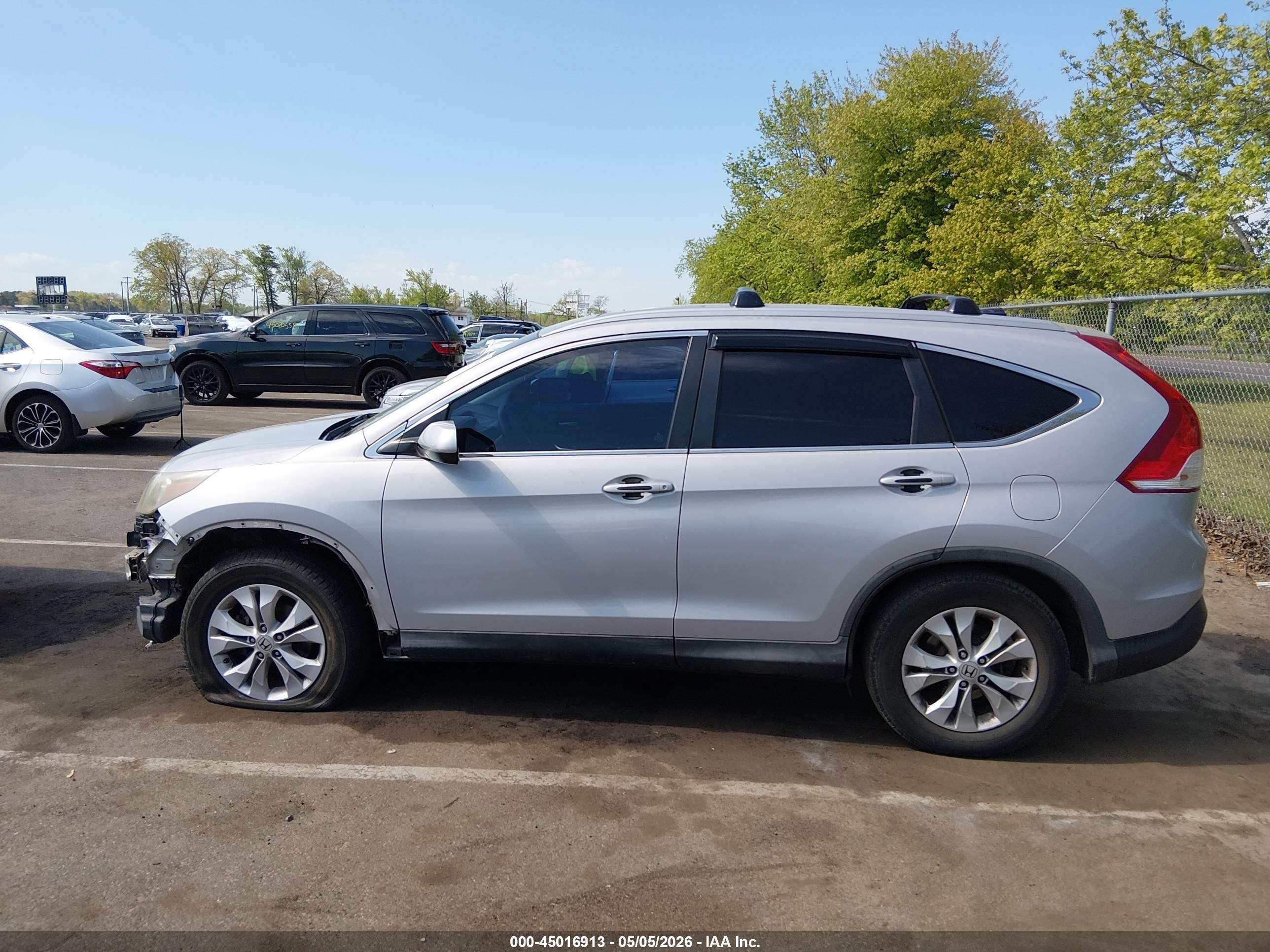 2013 Honda Cr-v Ex-l Silver vin: 2HKRM3H71DH501874