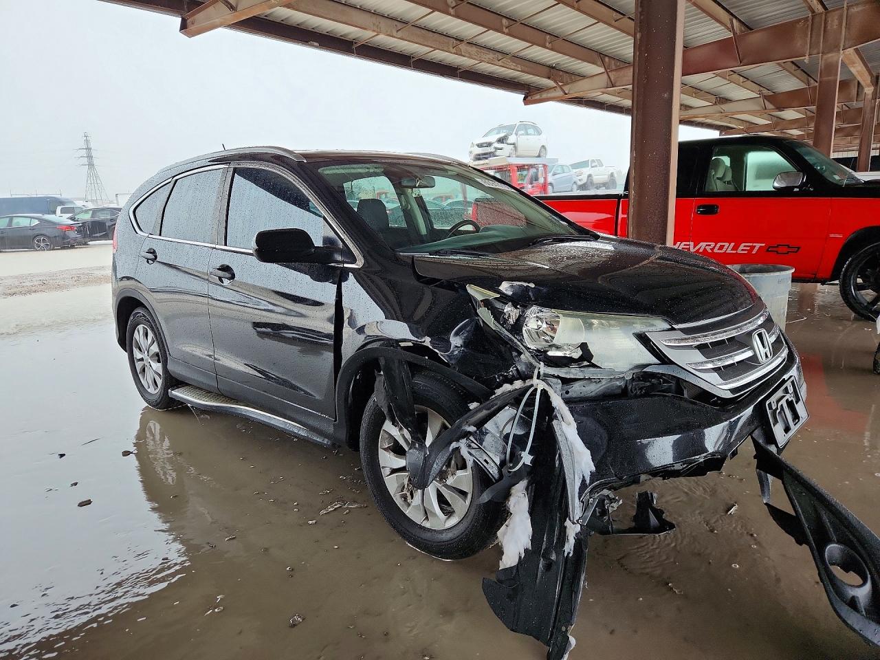 2013 Honda Cr-v Exl Black vin: 2HKRM3H71DH502555