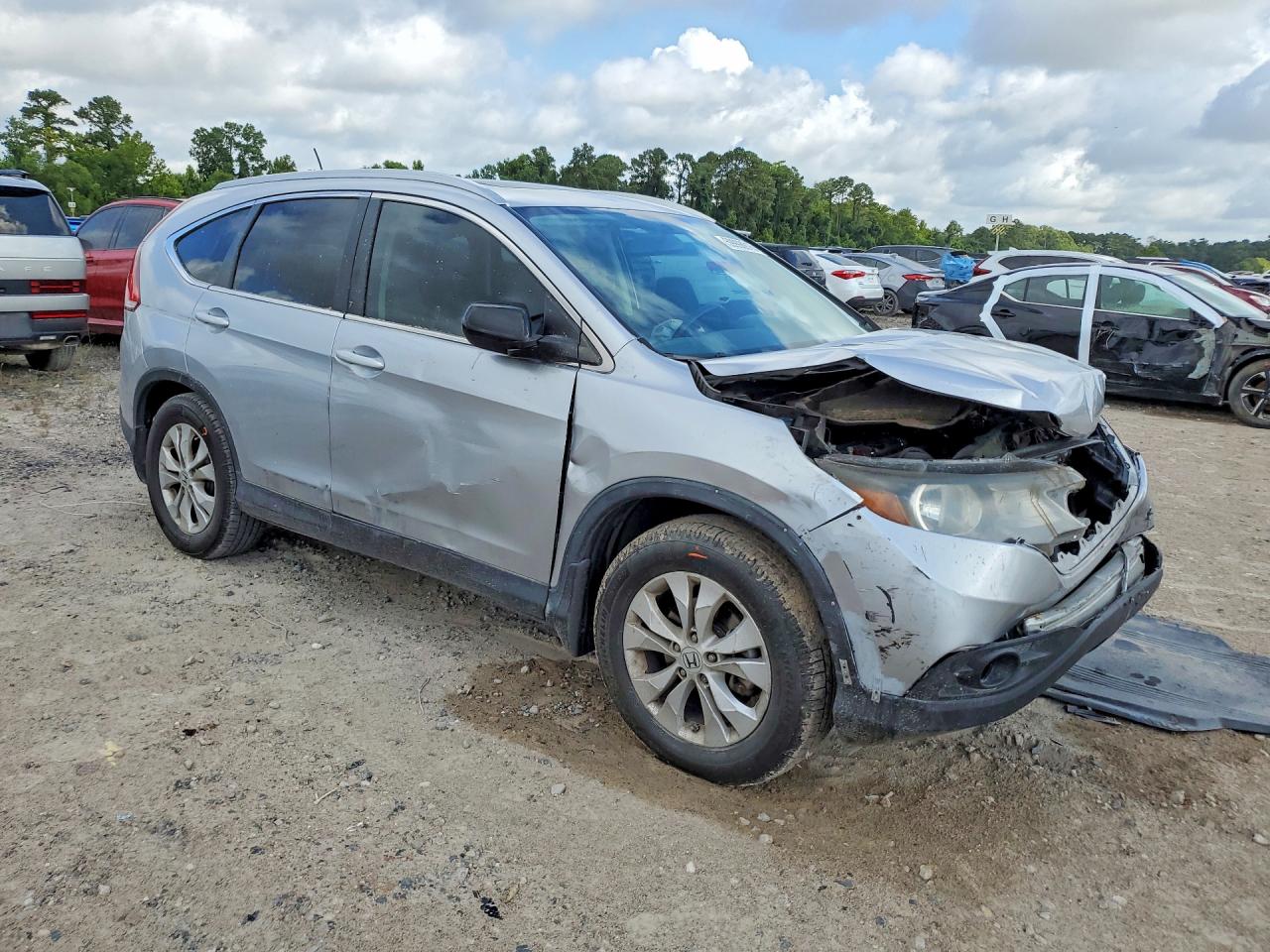 2013 Honda Cr-v Exl Silver vin: 2HKRM3H71DH503298