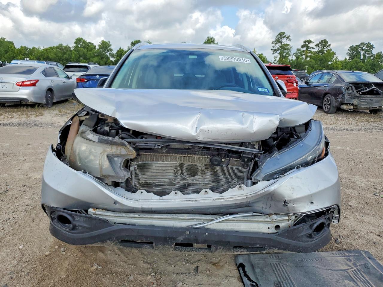 2013 Honda Cr-v Exl Silver vin: 2HKRM3H71DH503298