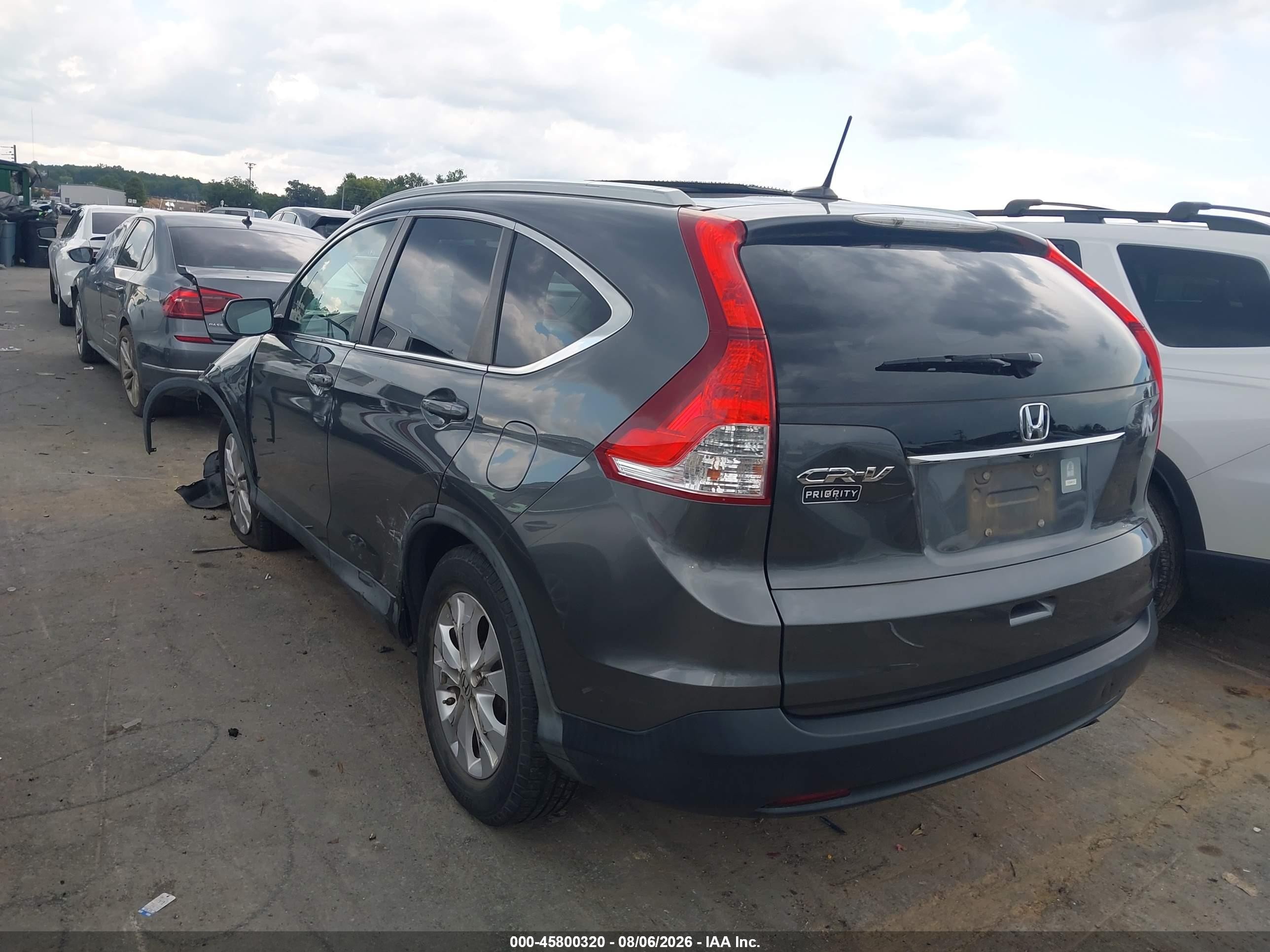 2013 Honda Cr-v Ex-l Gray vin: 2HKRM3H71DH510252