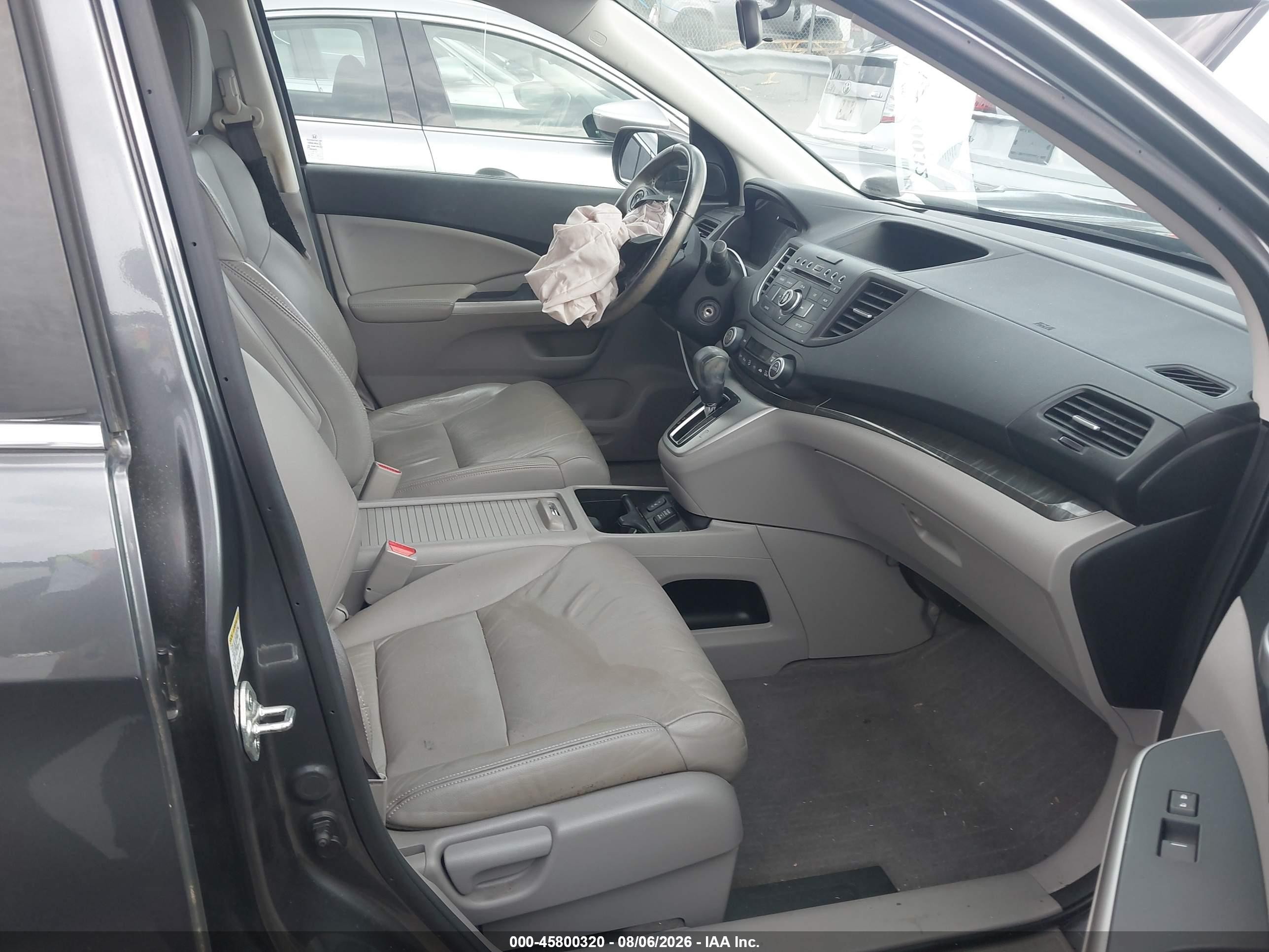 2013 Honda Cr-v Ex-l Gray vin: 2HKRM3H71DH510252