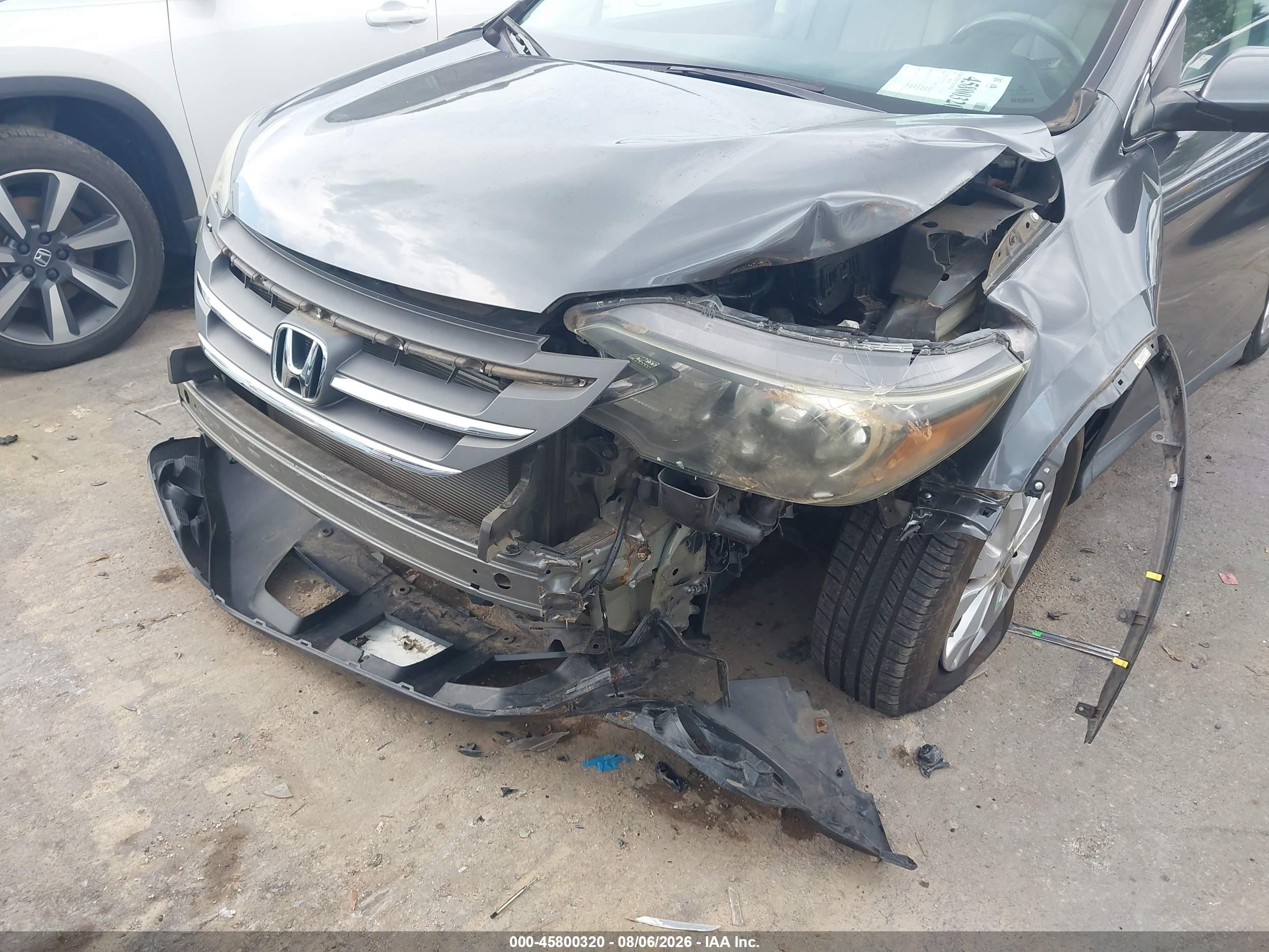 2013 Honda Cr-v Ex-l Gray vin: 2HKRM3H71DH510252