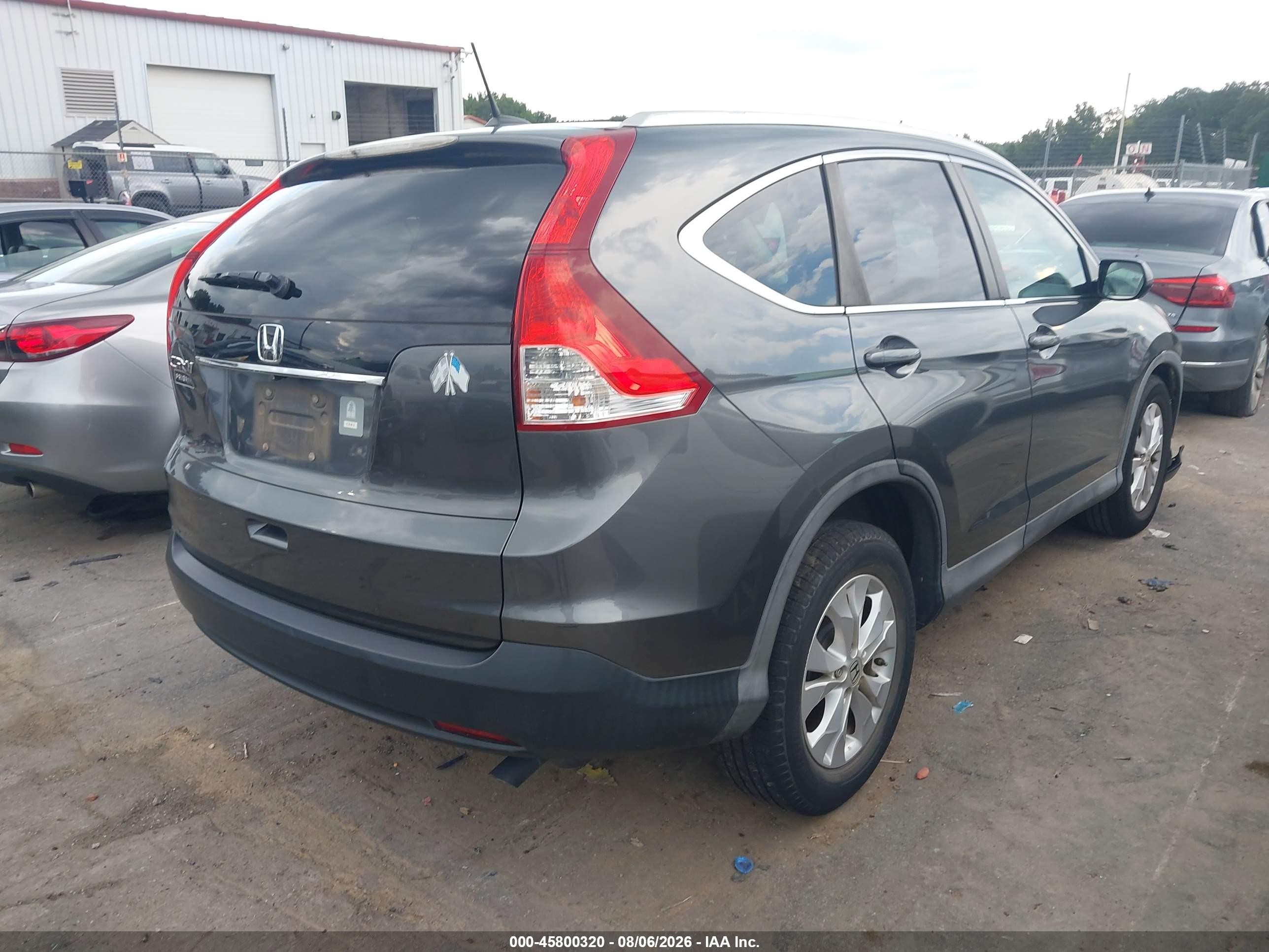 2013 Honda Cr-v Ex-l Gray vin: 2HKRM3H71DH510252
