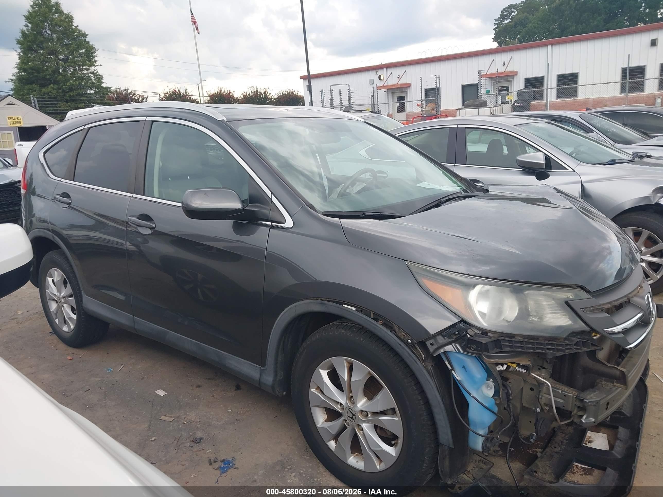 2013 Honda Cr-v Ex-l Gray vin: 2HKRM3H71DH510252