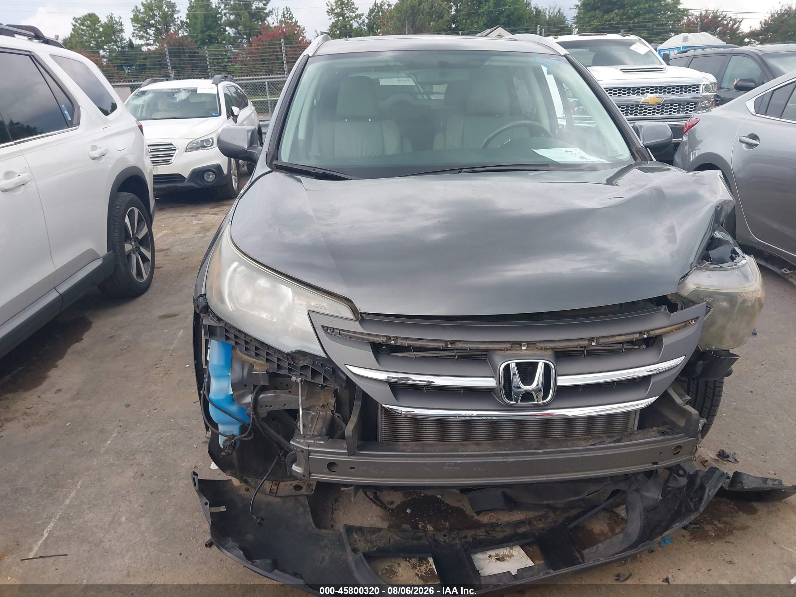 2013 Honda Cr-v Ex-l Gray vin: 2HKRM3H71DH510252