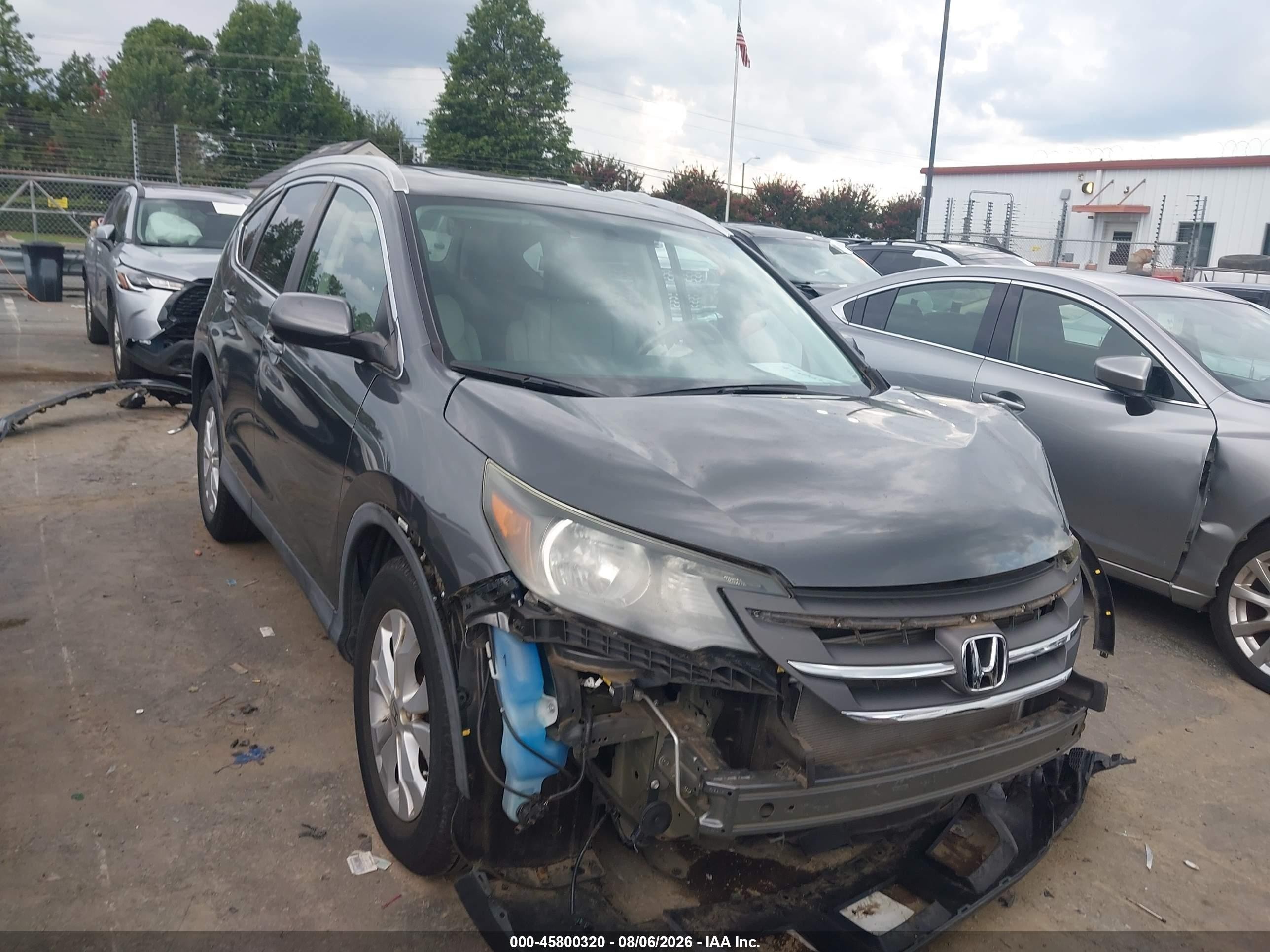 2013 Honda Cr-v Ex-l Gray vin: 2HKRM3H71DH510252