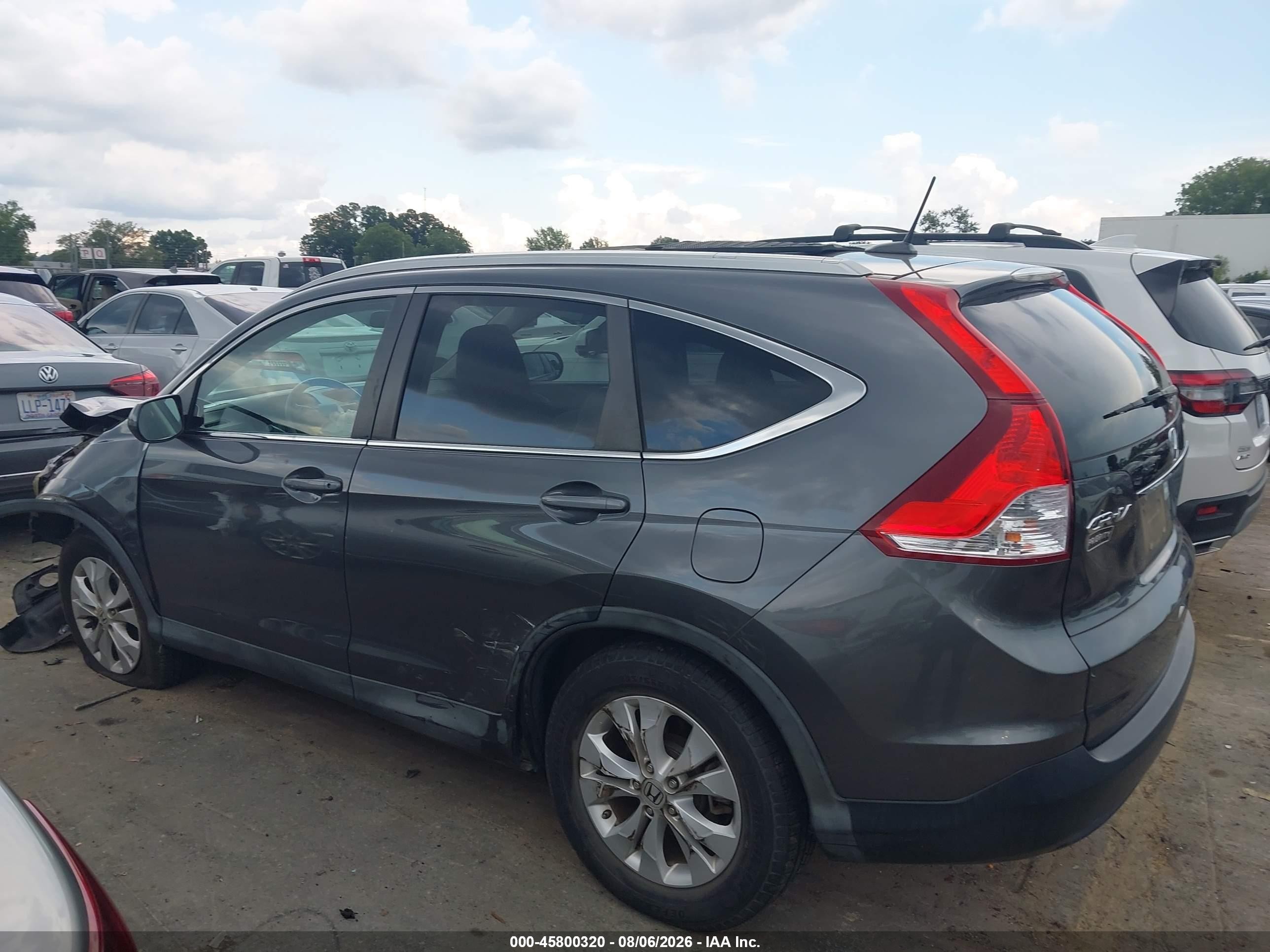 2013 Honda Cr-v Ex-l Gray vin: 2HKRM3H71DH510252