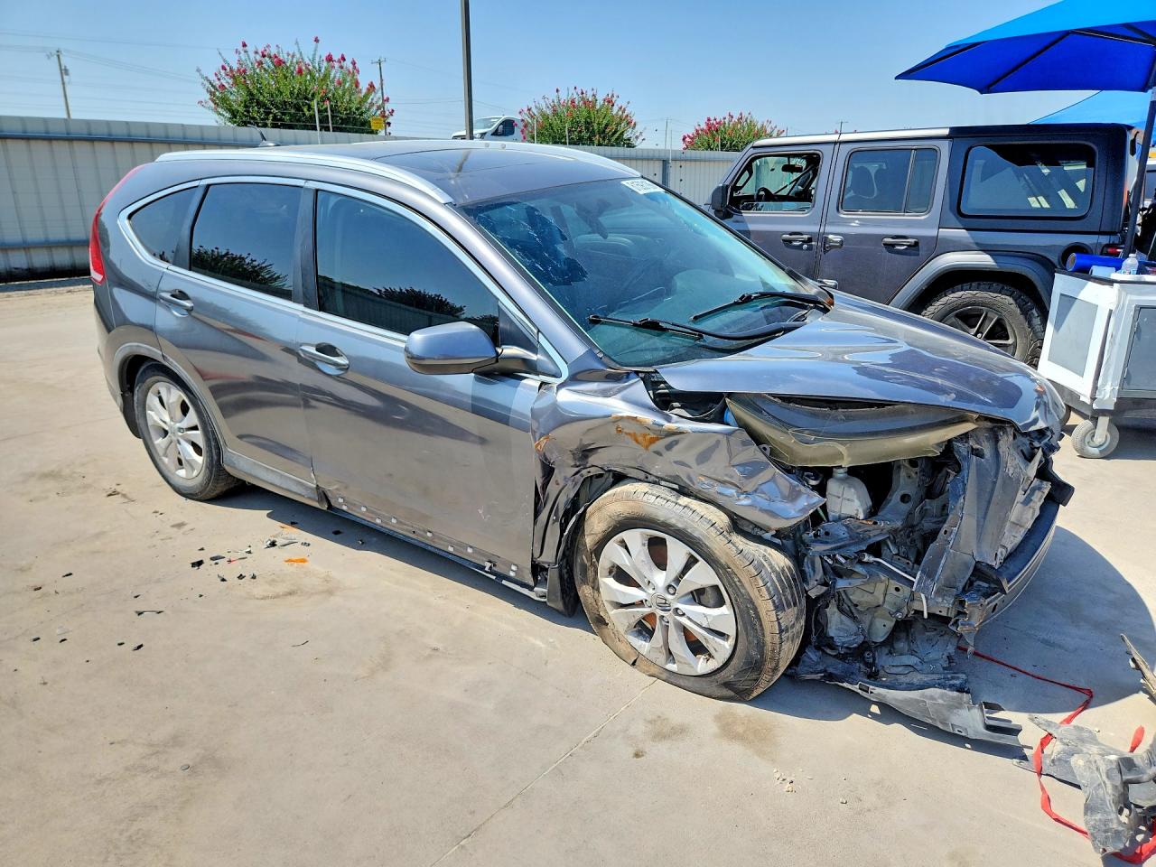 2013 Honda Cr-v Exl Gray vin: 2HKRM3H71DH514270