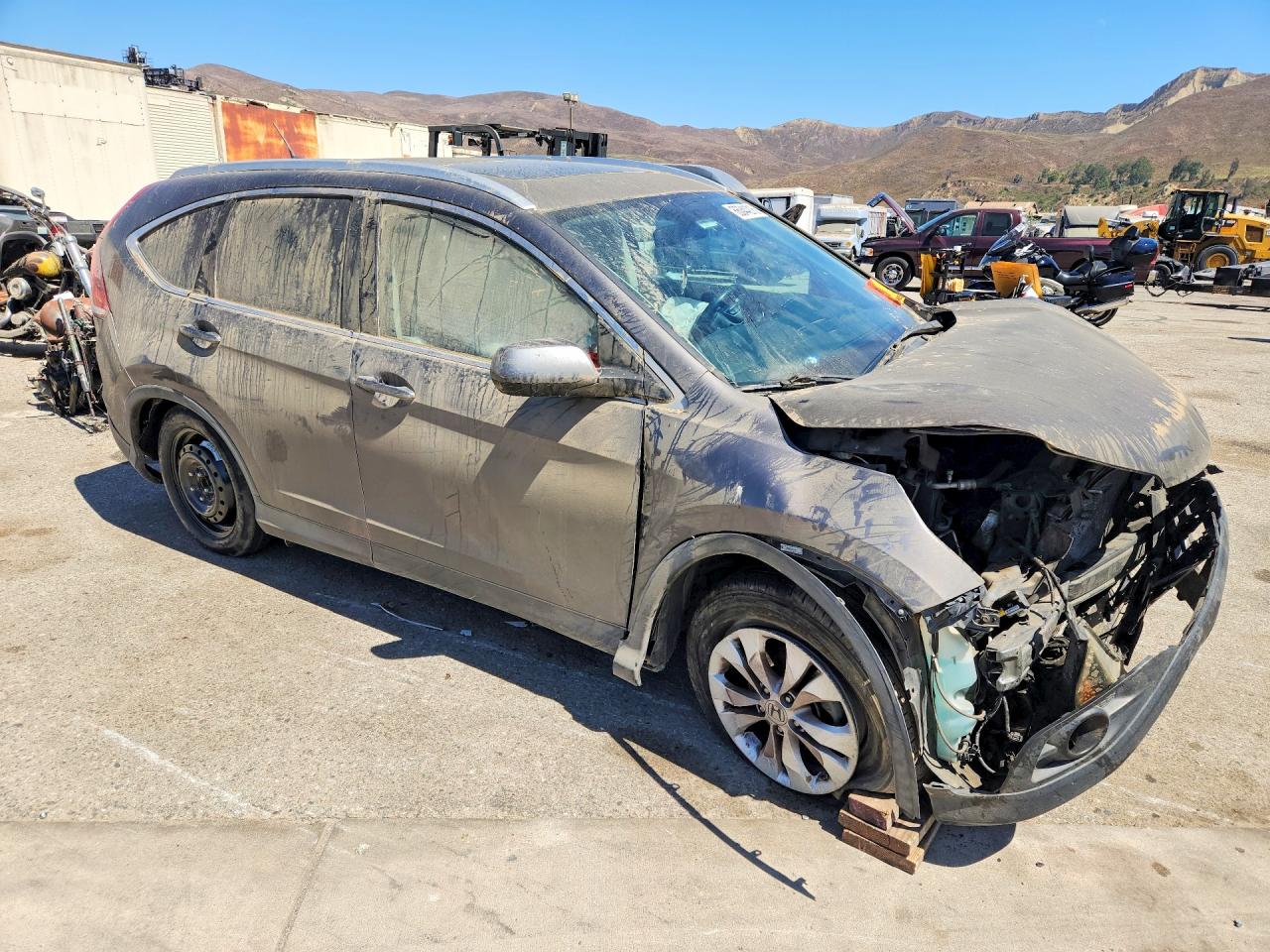 2013 Honda Cr-v Exl Gray vin: 2HKRM3H71DH523292