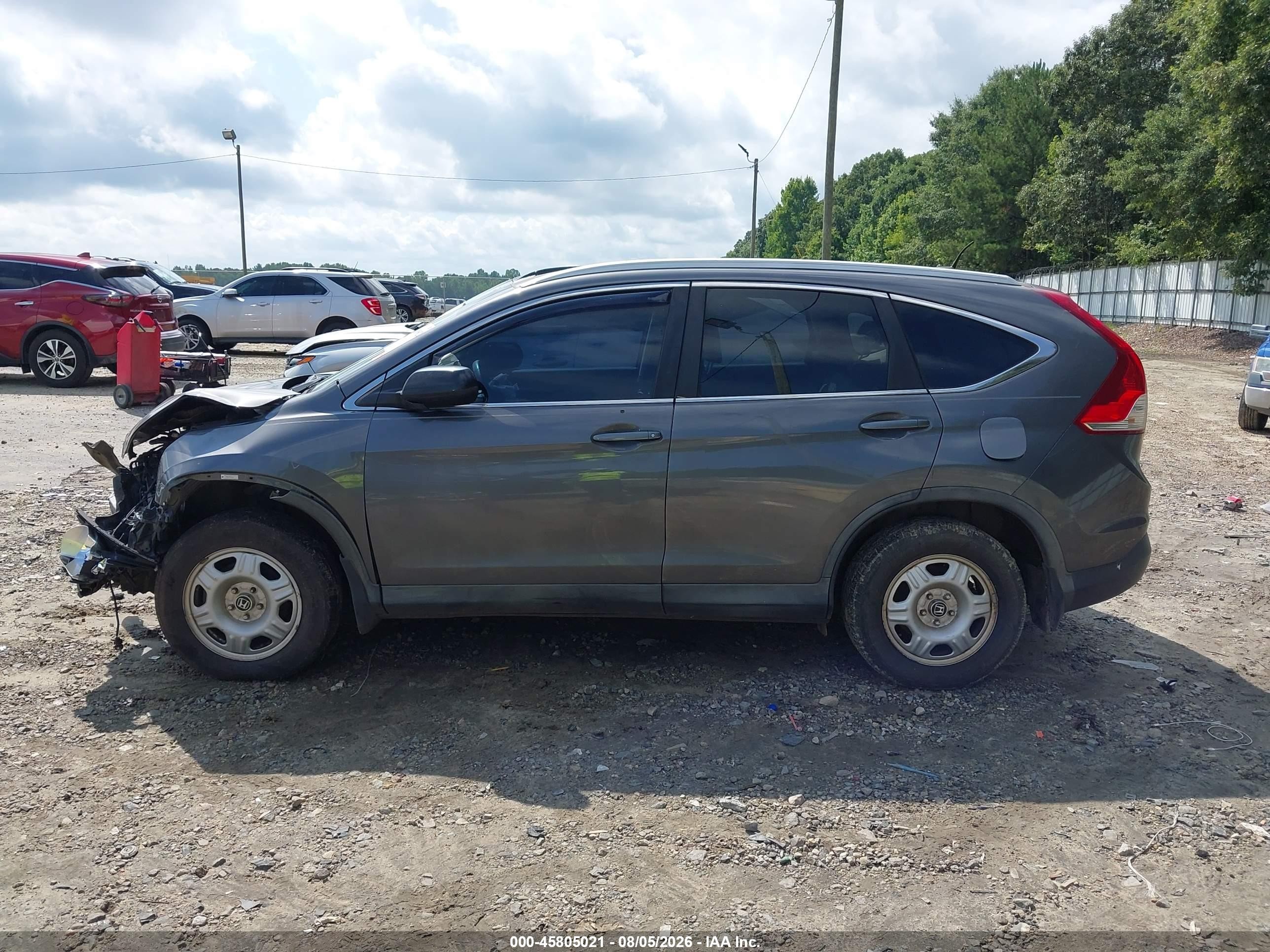 2014 Honda Cr-v Ex-l Gray vin: 2HKRM3H71EH504274