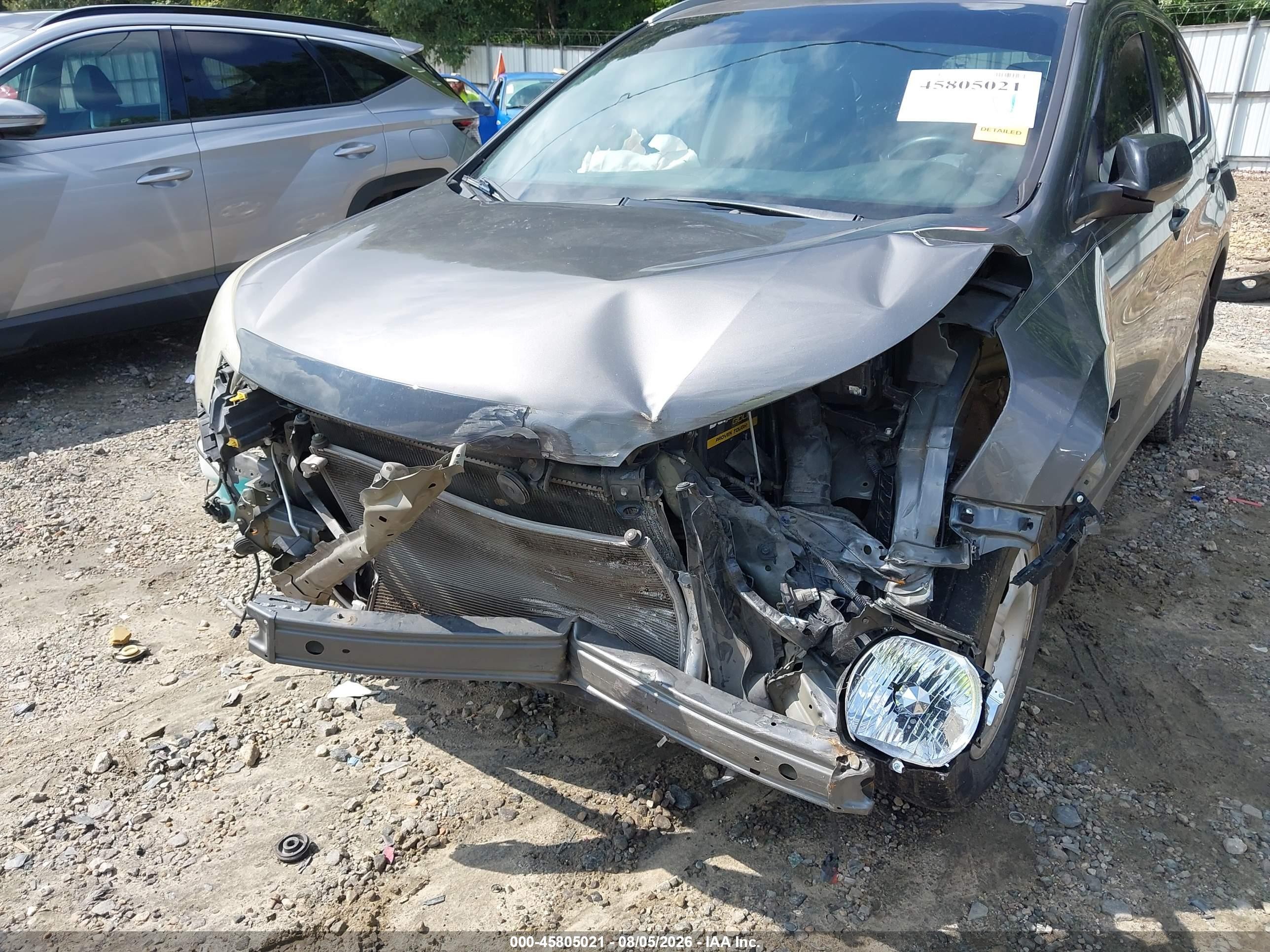 2014 Honda Cr-v Ex-l Gray vin: 2HKRM3H71EH504274