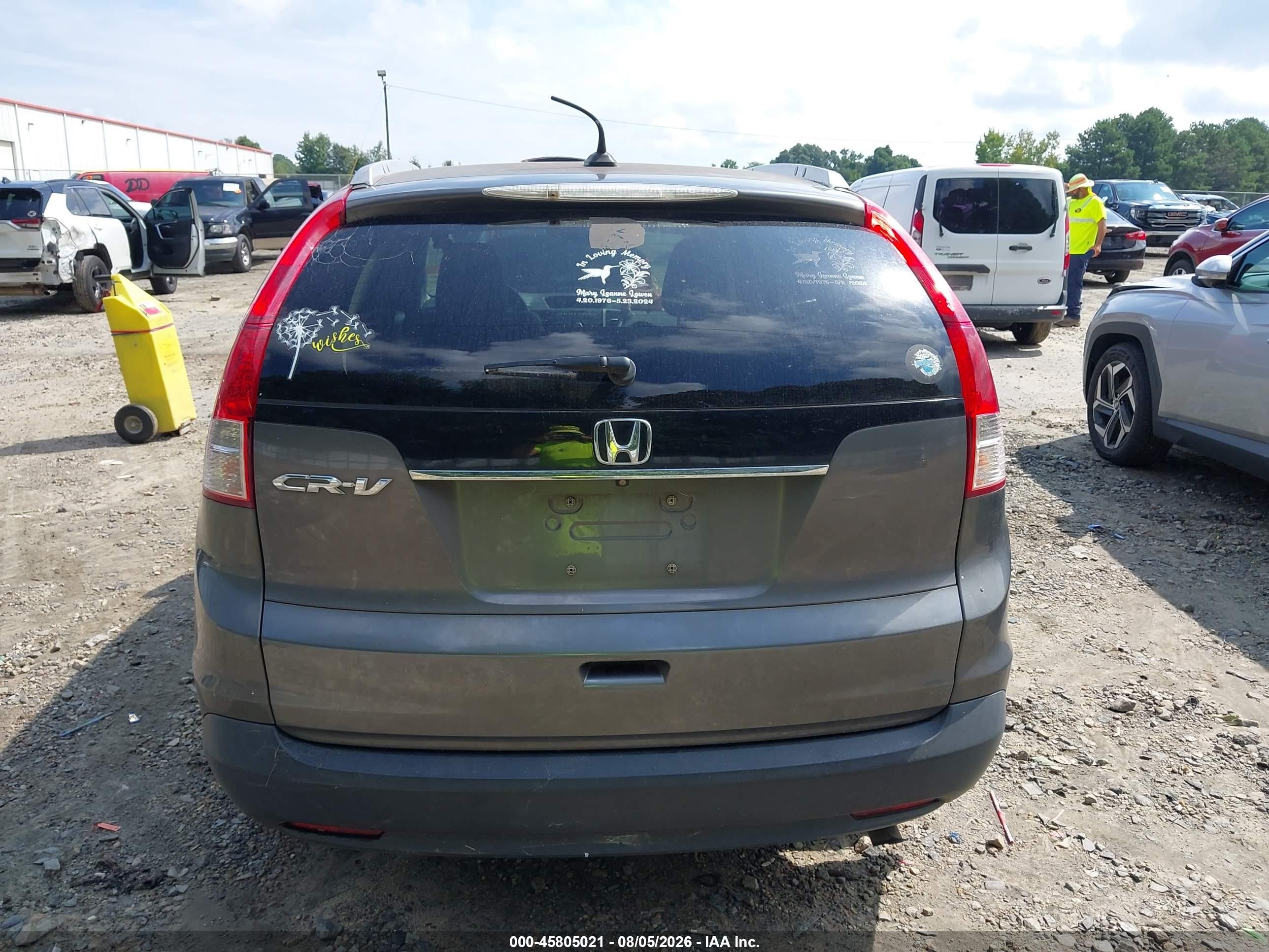 2014 Honda Cr-v Ex-l Gray vin: 2HKRM3H71EH504274