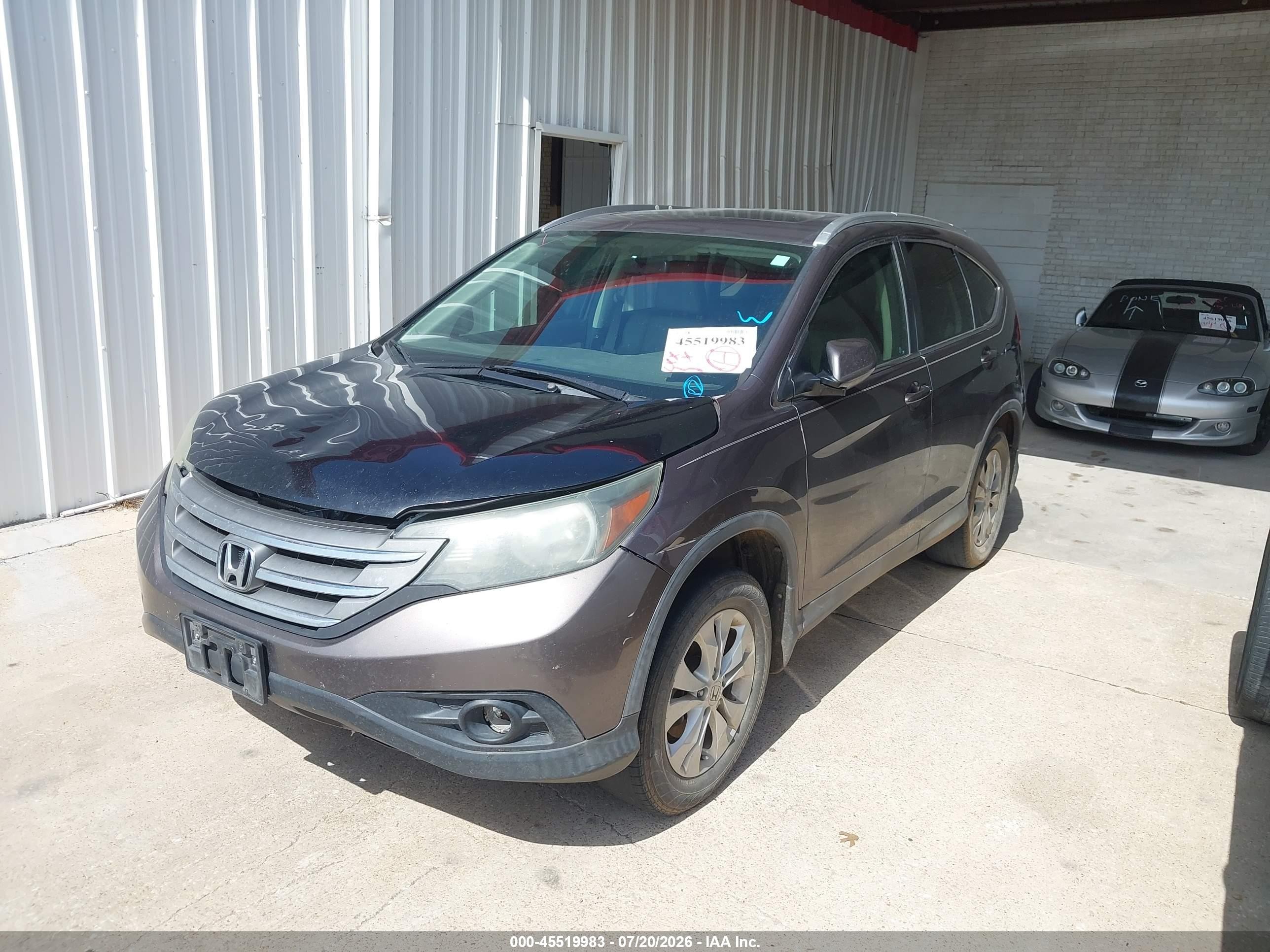 2014 Honda Cr-v Ex-l Brown vin: 2HKRM3H71EH526890