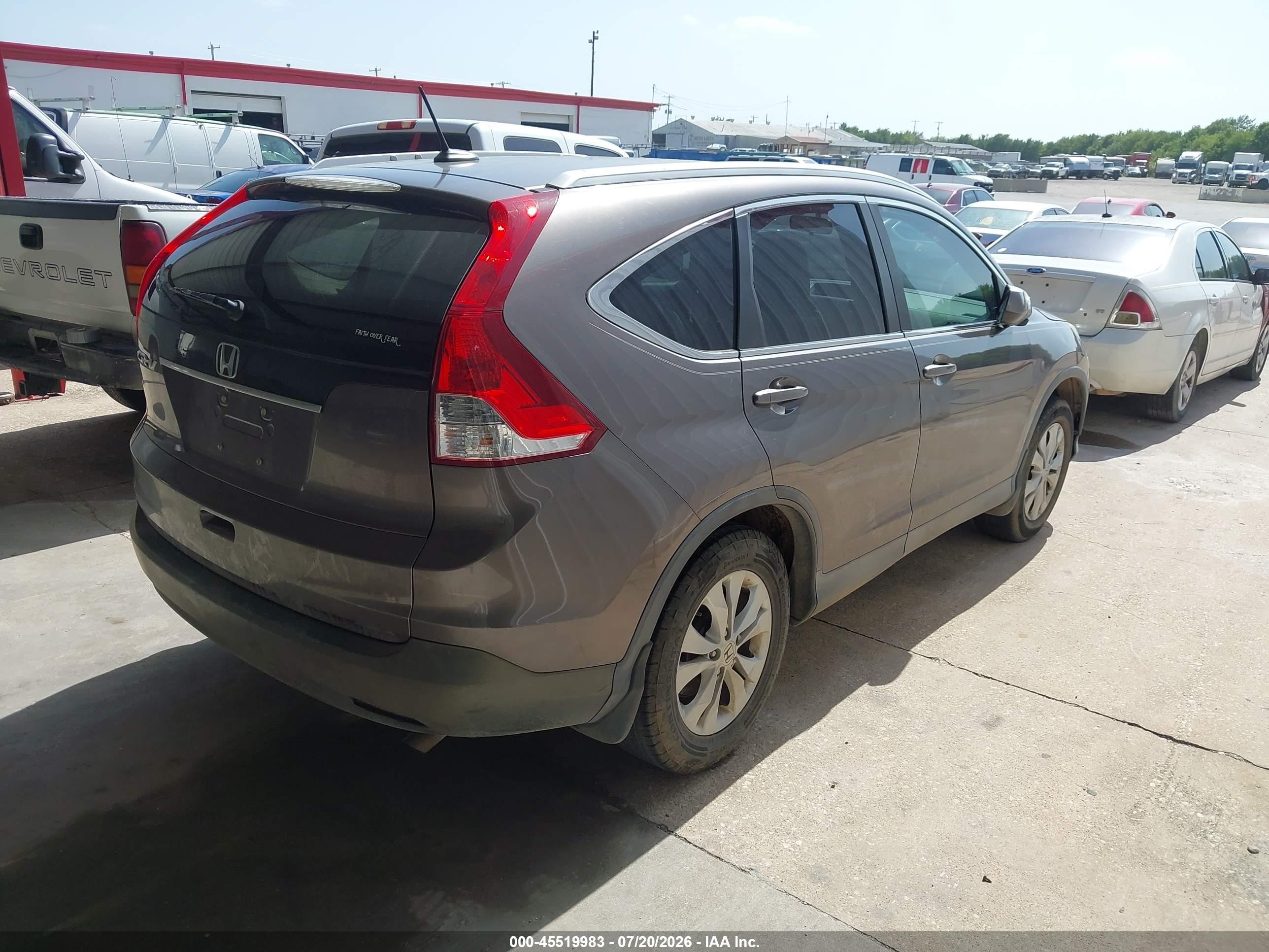 2014 Honda Cr-v Ex-l Brown vin: 2HKRM3H71EH526890