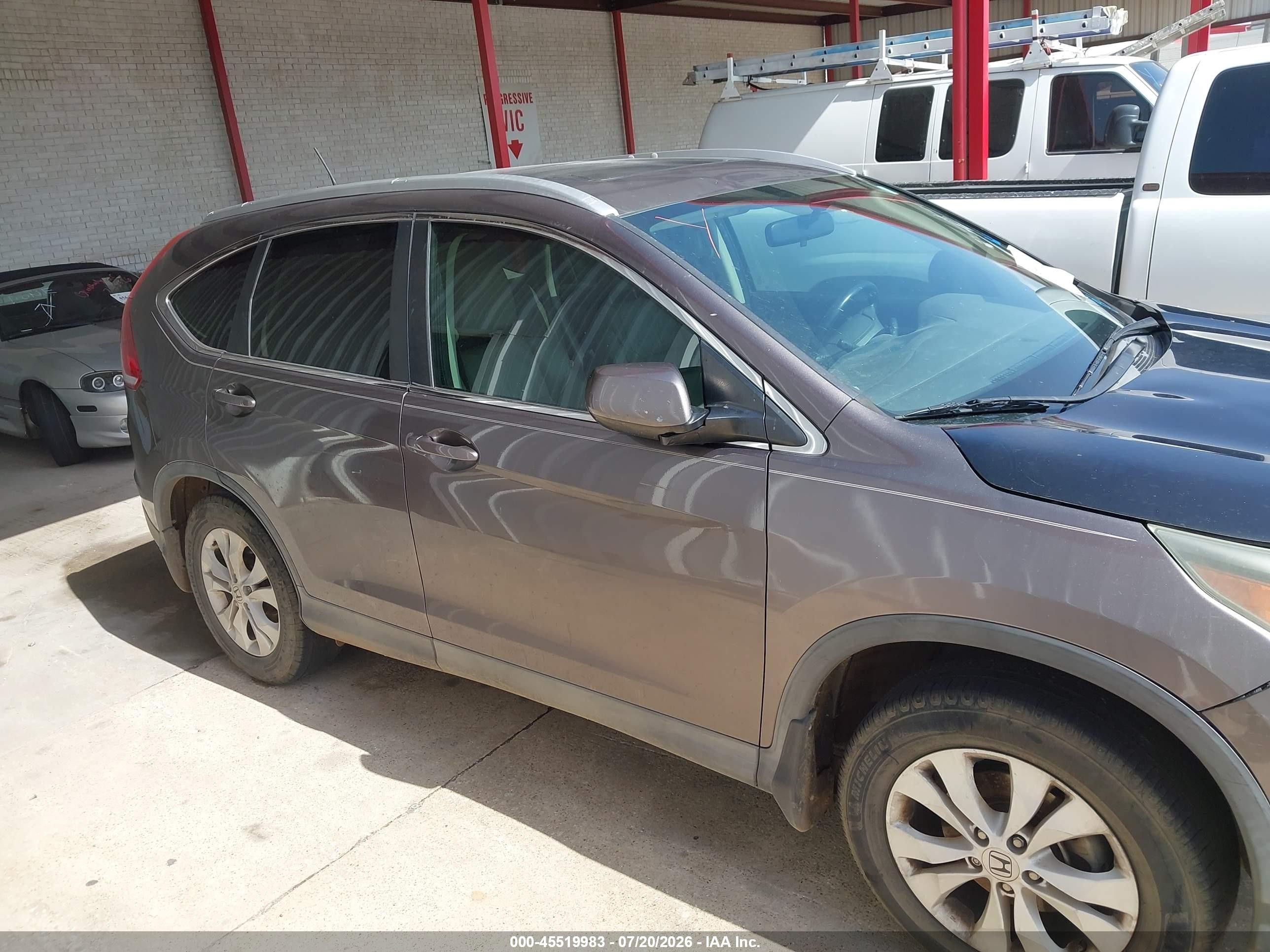 2014 Honda Cr-v Ex-l Brown vin: 2HKRM3H71EH526890