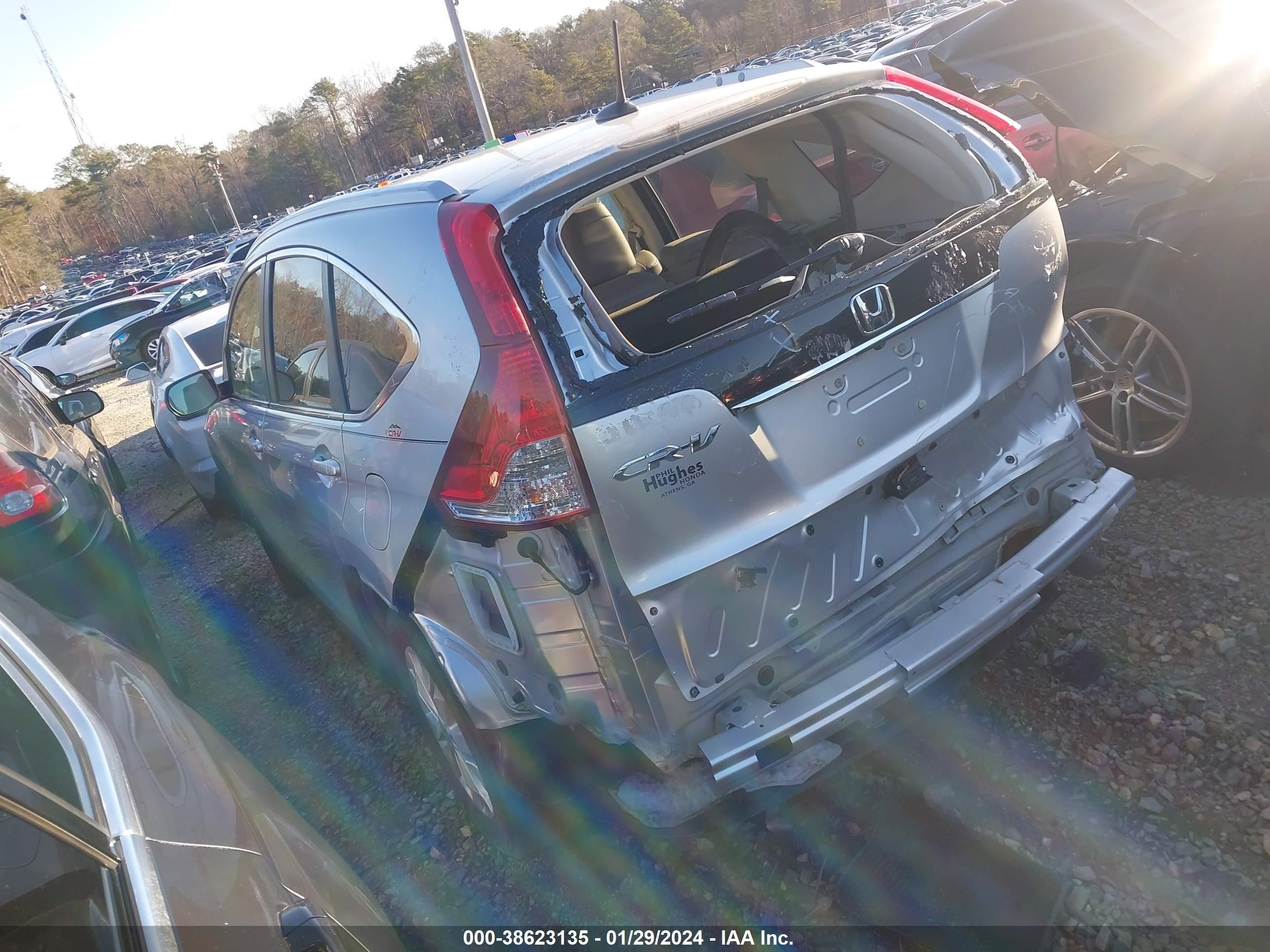 2014 Honda Cr-v Ex-l Silver vin: 2HKRM3H71EH528574