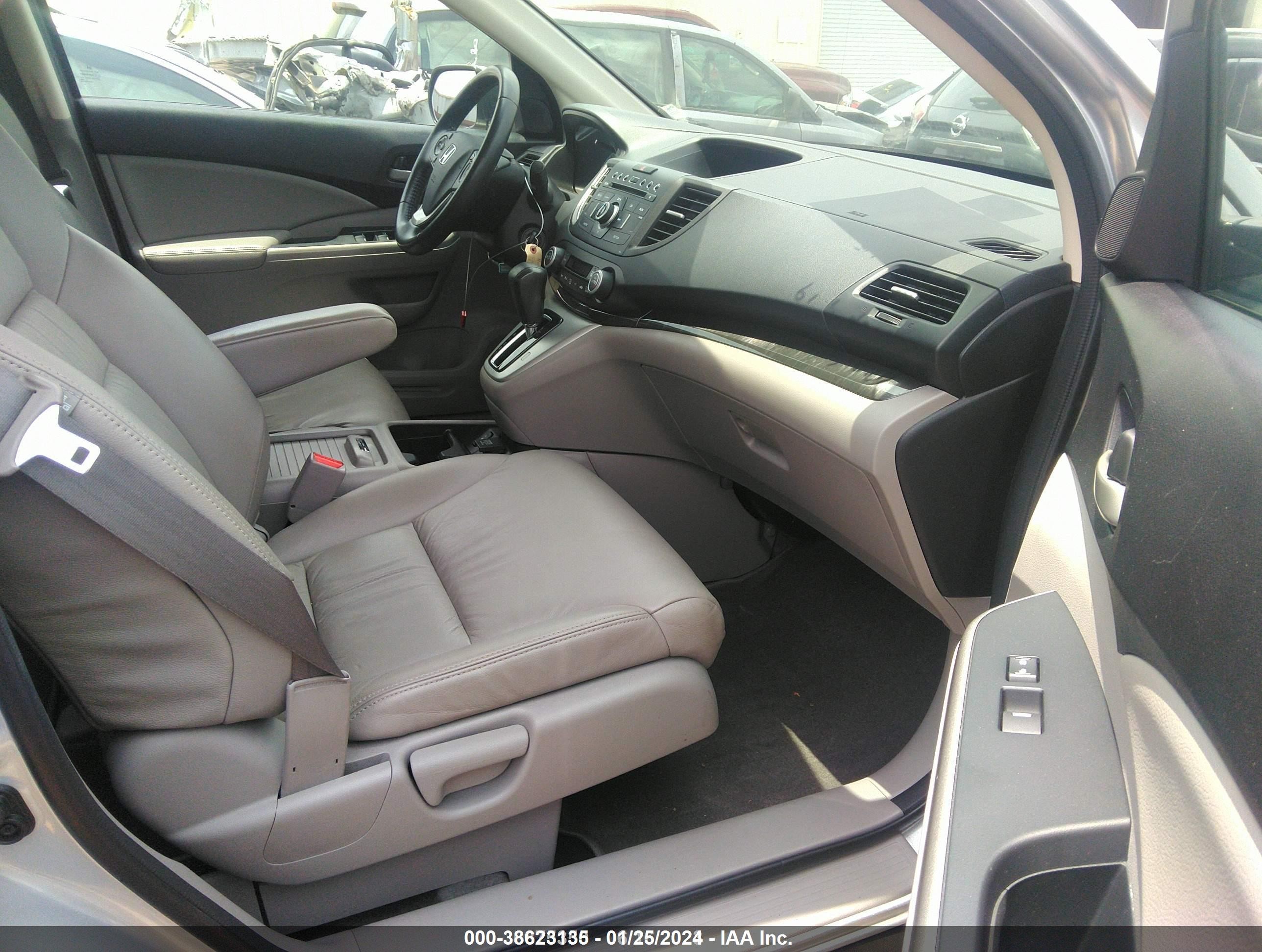 2014 Honda Cr-v Ex-l Silver vin: 2HKRM3H71EH528574