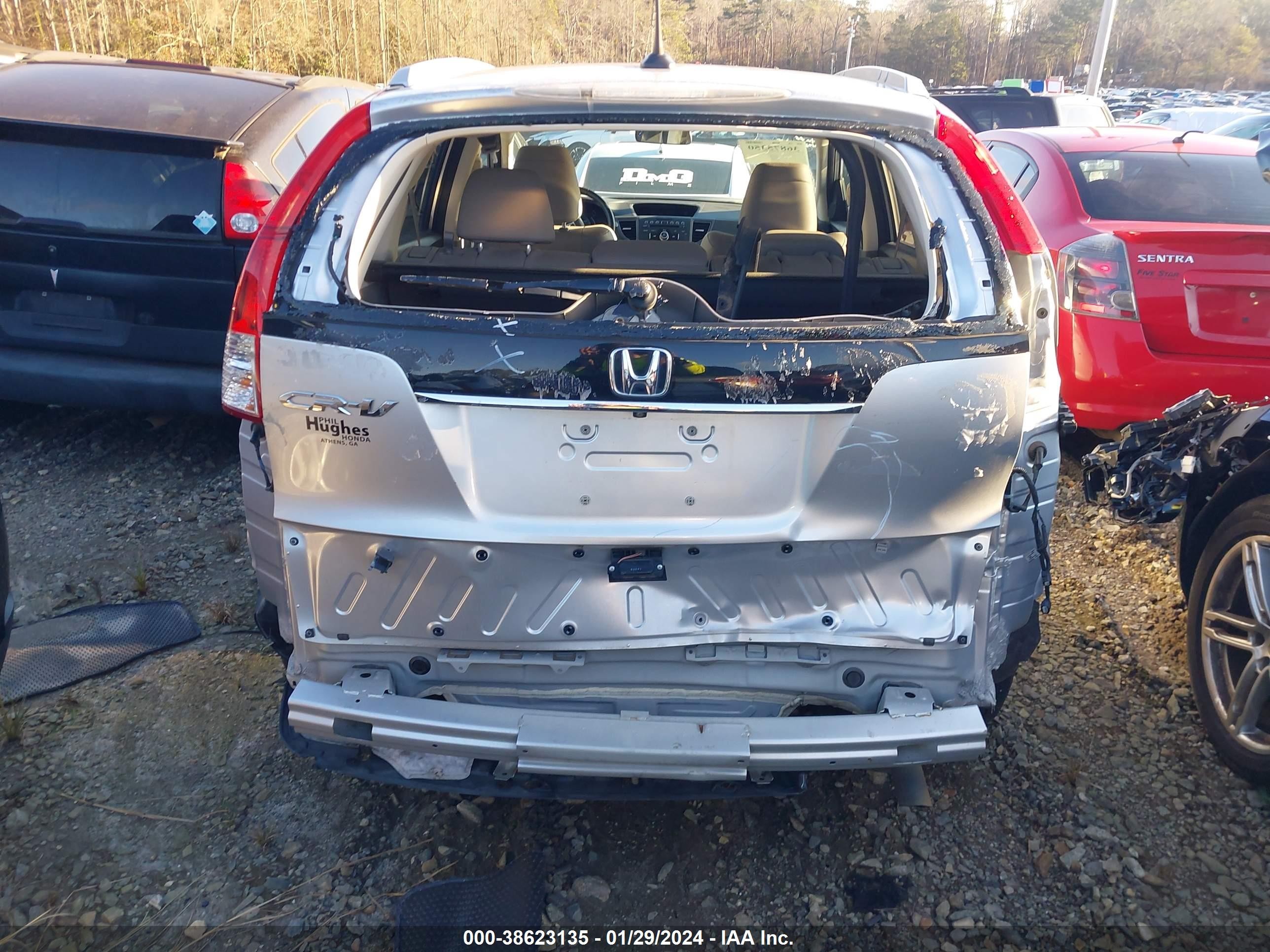 2014 Honda Cr-v Ex-l Silver vin: 2HKRM3H71EH528574