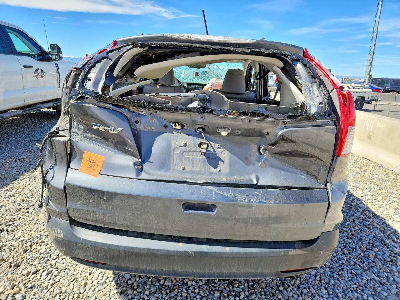 2014 Honda Cr-v Exl Gray vin: 2HKRM3H71EH555144