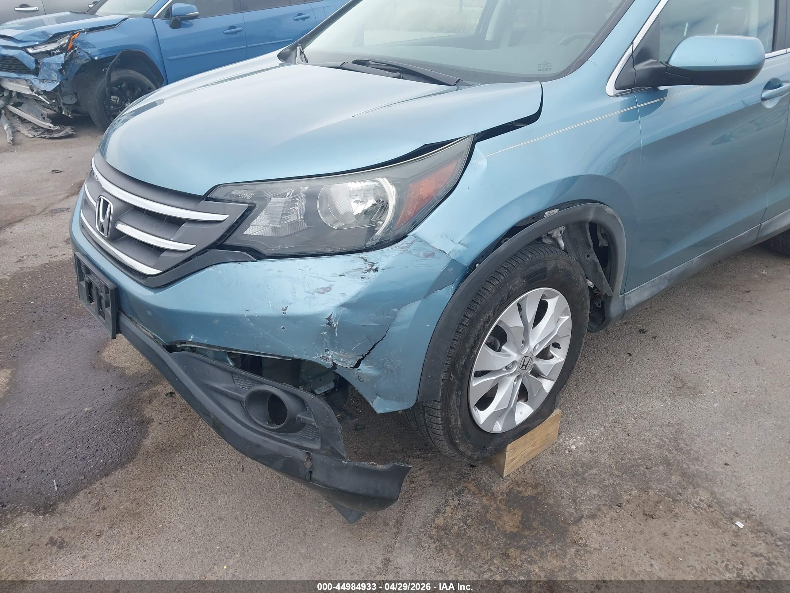 2014 Honda Cr-v Ex-l Green vin: 2HKRM3H71EH557119
