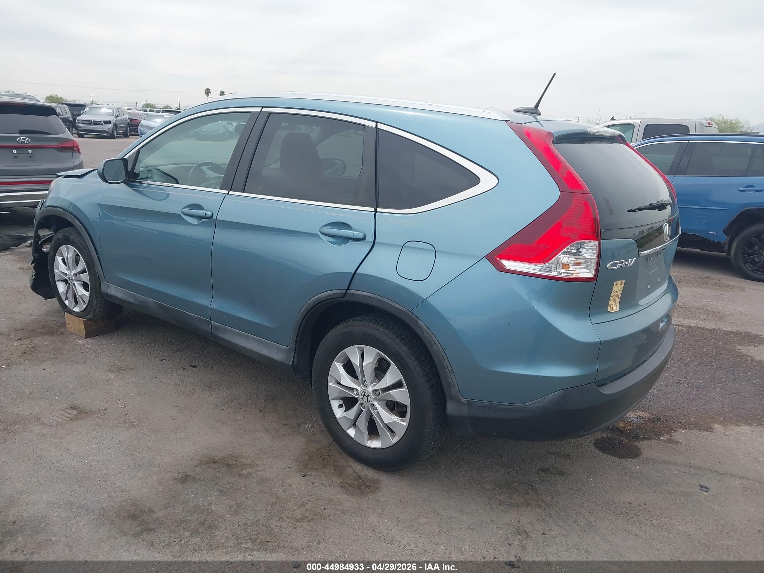 2014 Honda Cr-v Ex-l Green vin: 2HKRM3H71EH557119