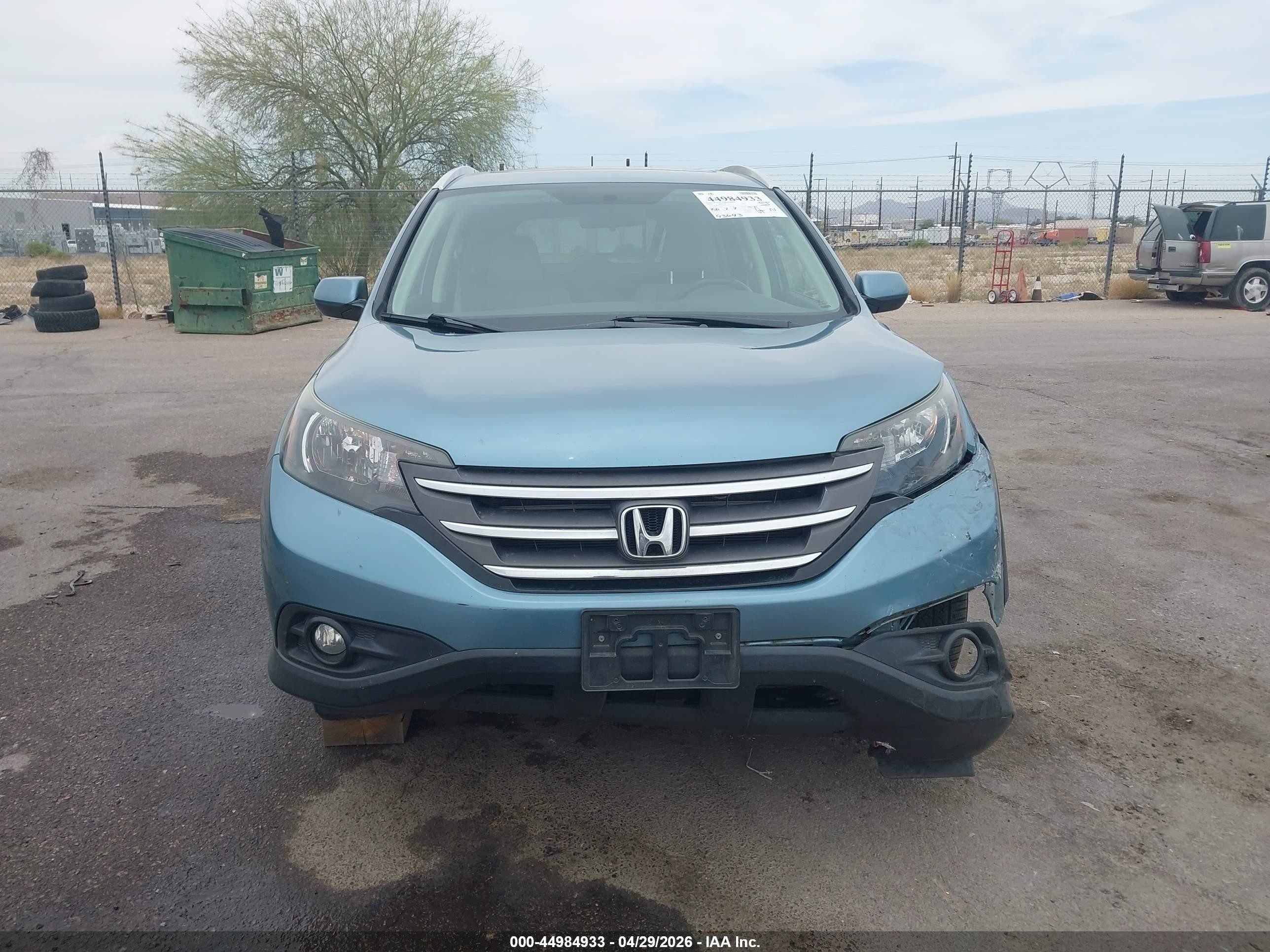 2014 Honda Cr-v Ex-l Green vin: 2HKRM3H71EH557119
