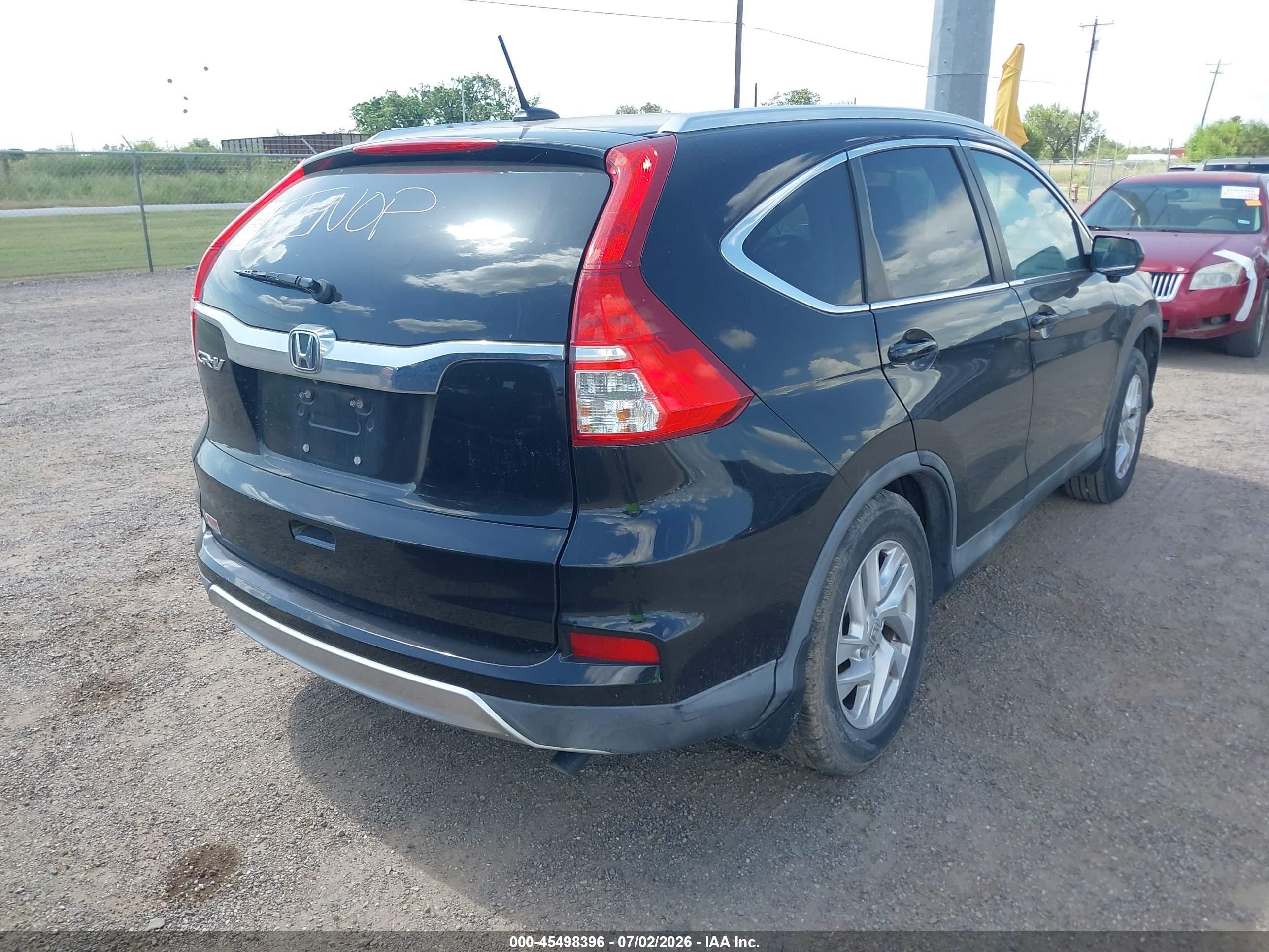 2015 Honda Cr-v Ex-l Black vin: 2HKRM3H71FH506561