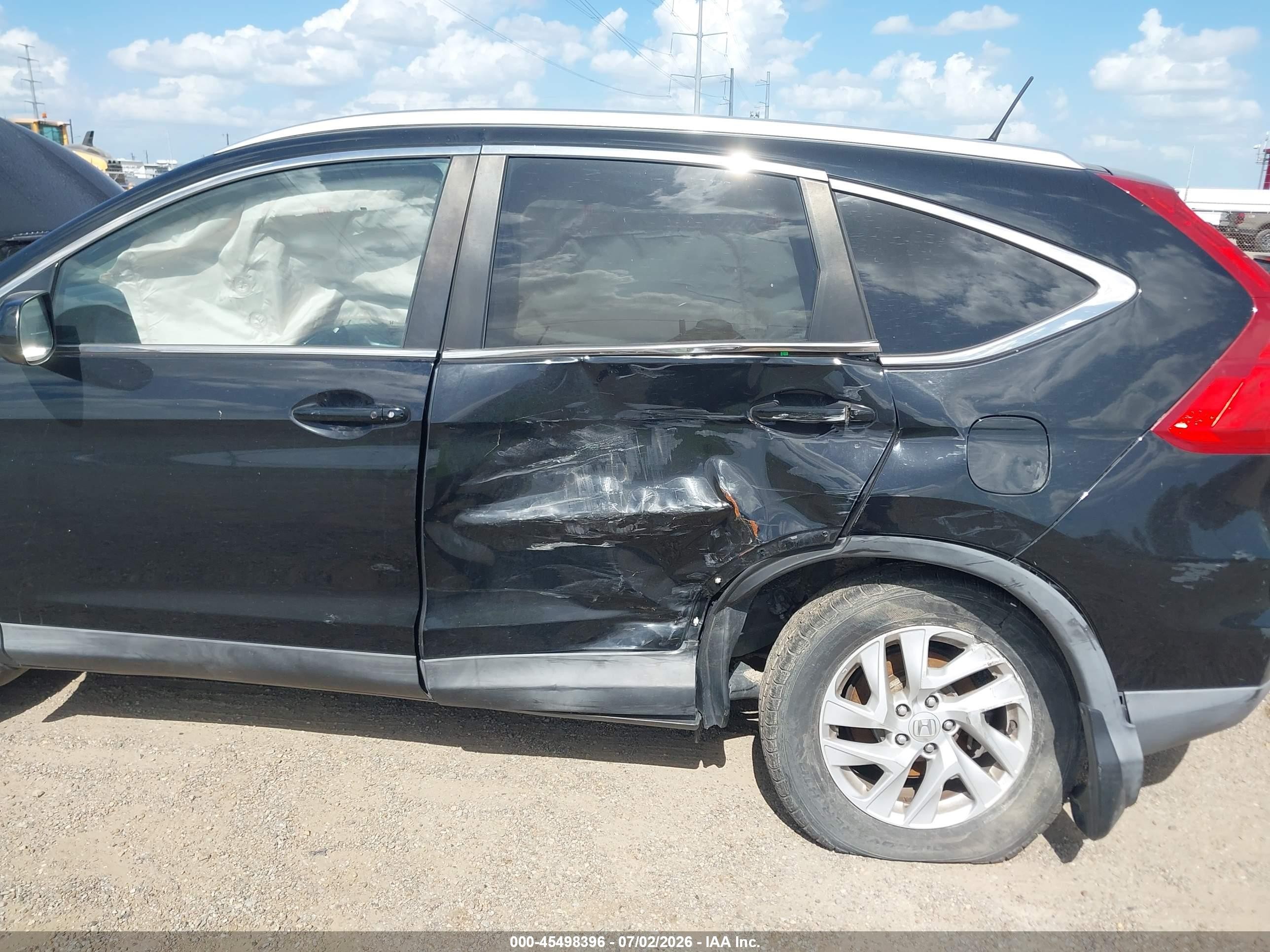 2015 Honda Cr-v Ex-l Black vin: 2HKRM3H71FH506561