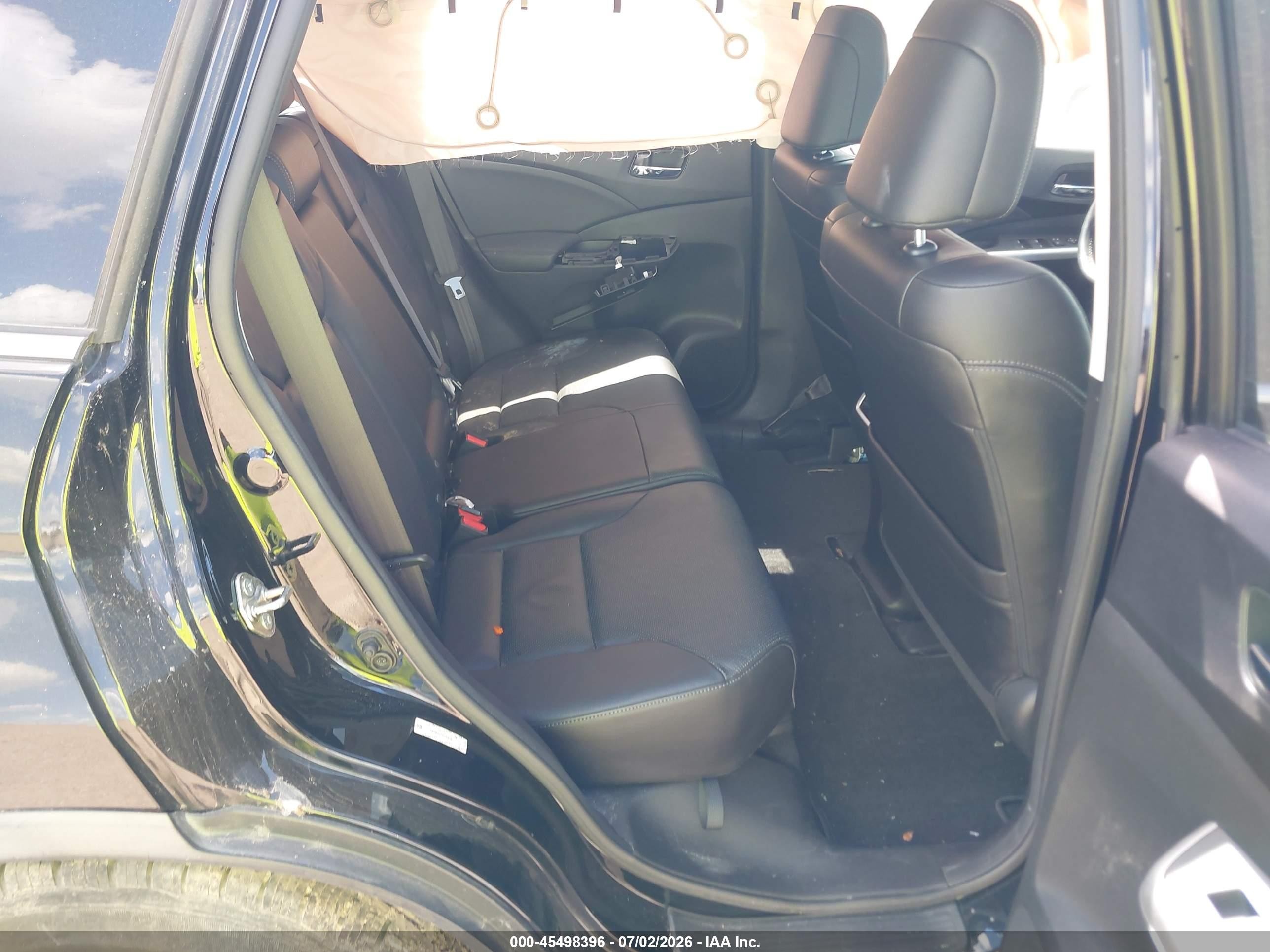 2015 Honda Cr-v Ex-l Black vin: 2HKRM3H71FH506561
