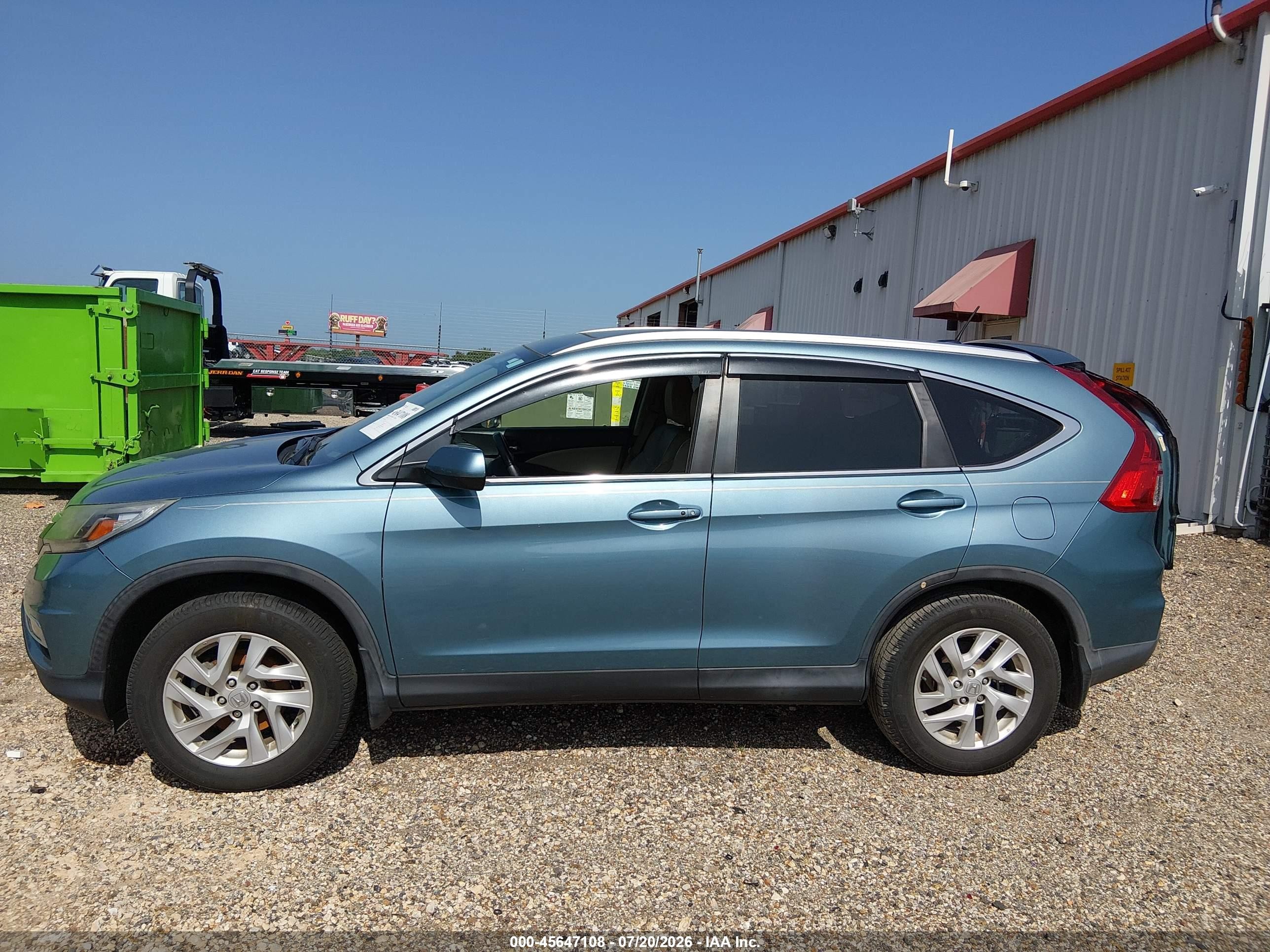 2015 Honda Cr-v Ex-l Teal vin: 2HKRM3H71FH508455