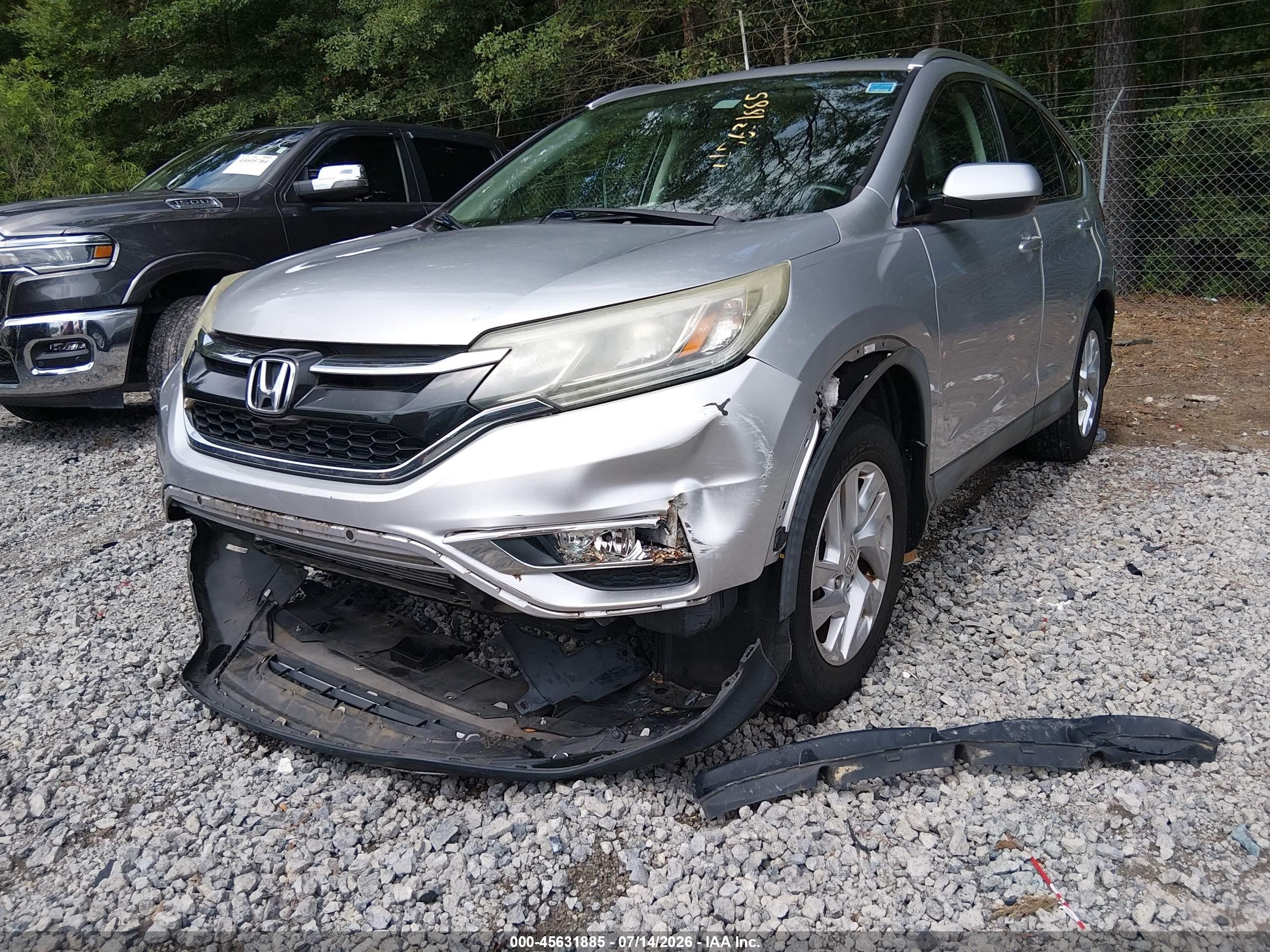 2015 Honda Cr-v Ex-l Silver vin: 2HKRM3H71FH511923