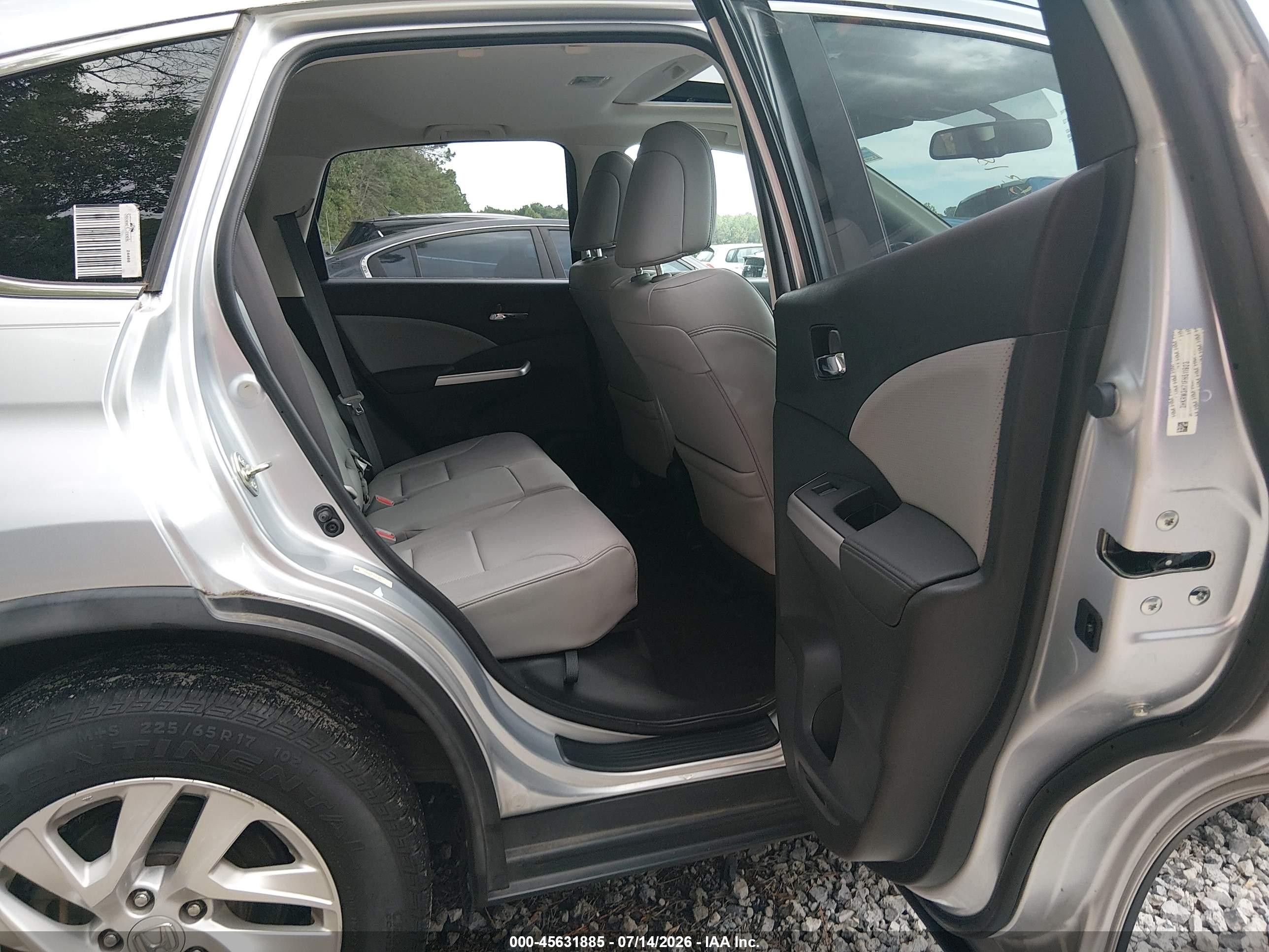 2015 Honda Cr-v Ex-l Silver vin: 2HKRM3H71FH511923
