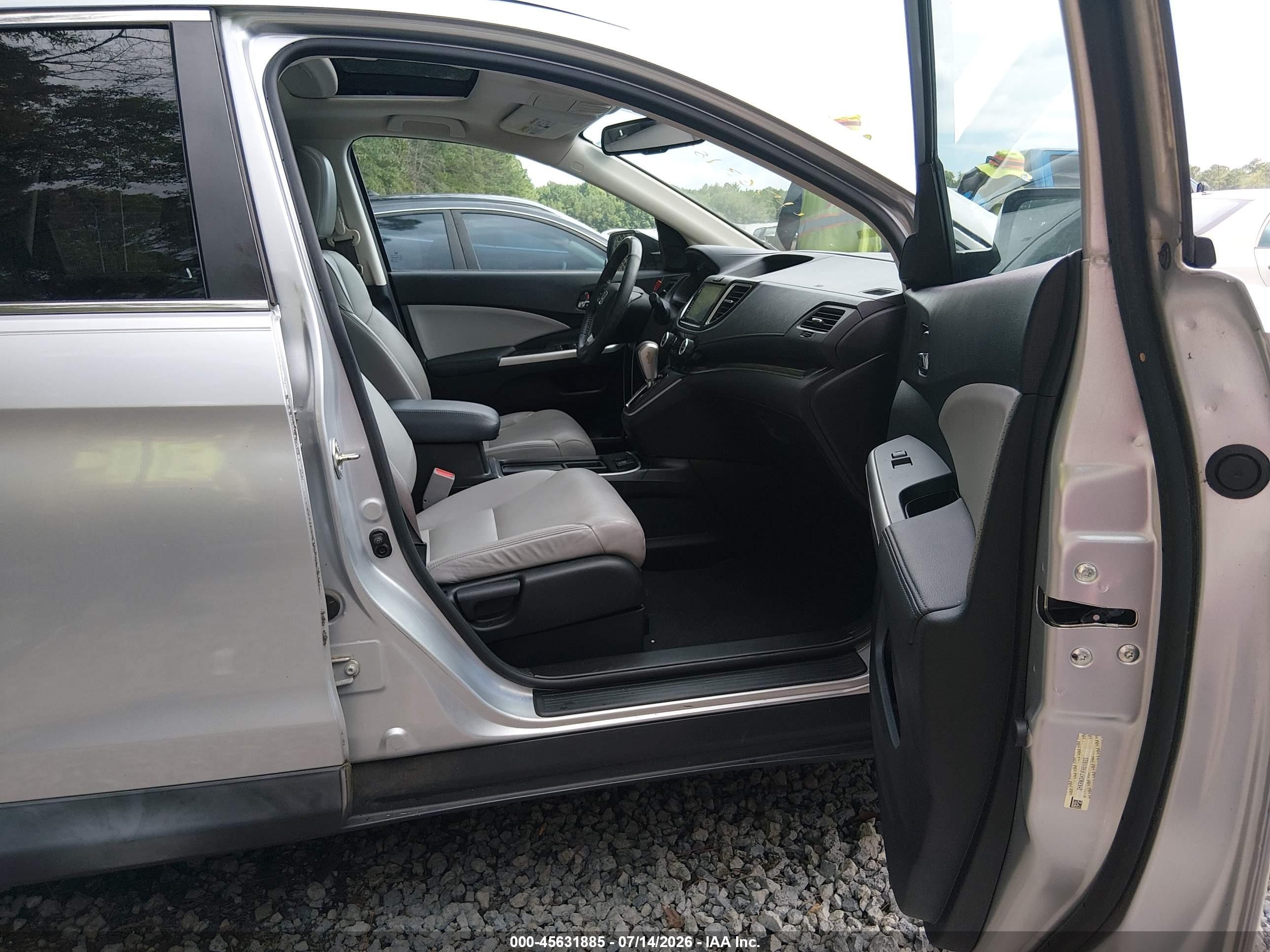 2015 Honda Cr-v Ex-l Silver vin: 2HKRM3H71FH511923