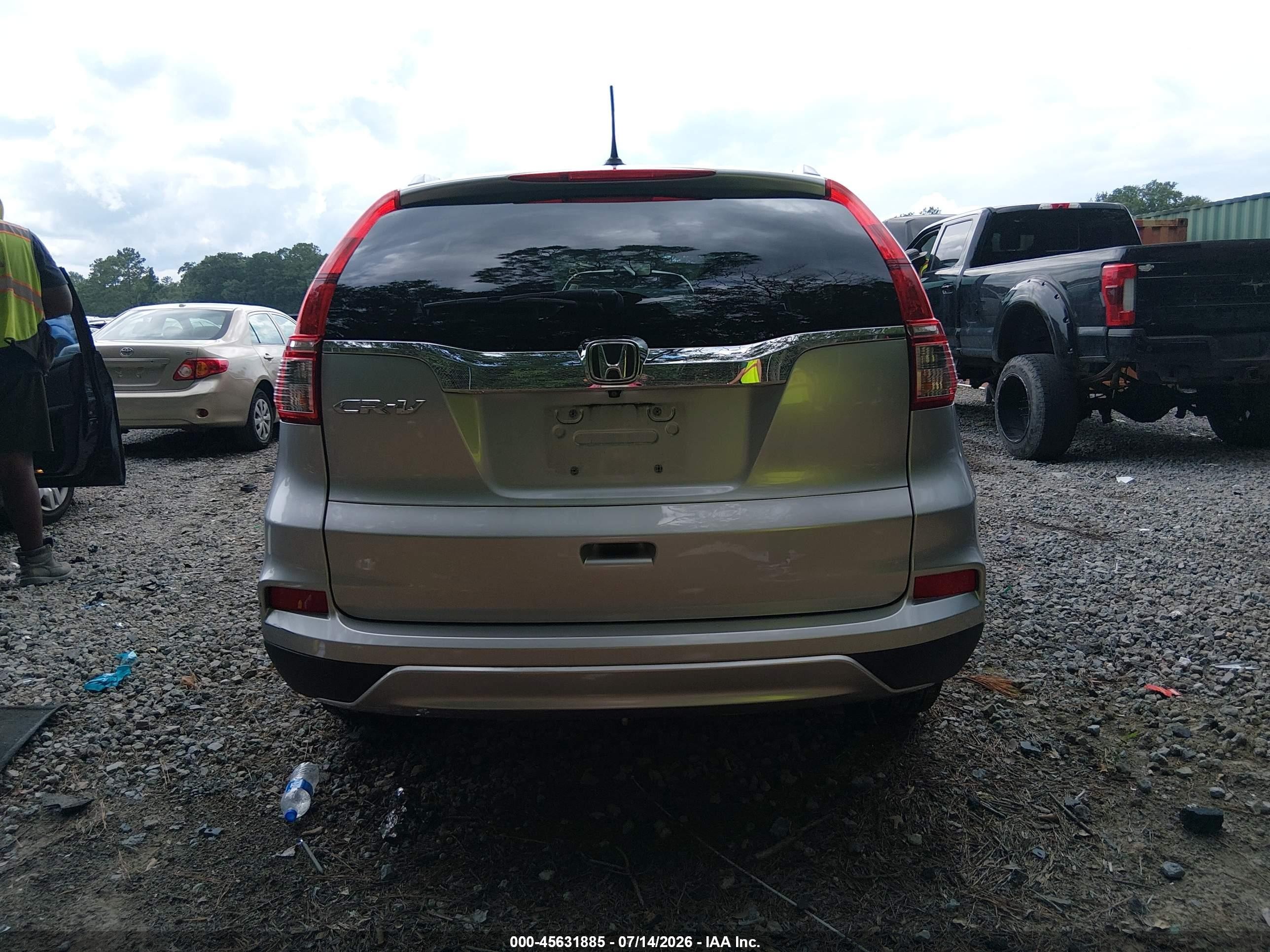2015 Honda Cr-v Ex-l Silver vin: 2HKRM3H71FH511923
