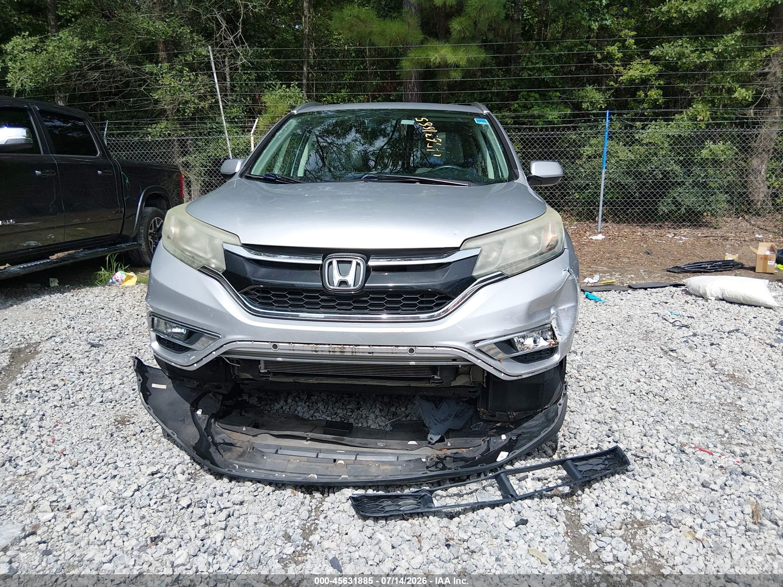 2015 Honda Cr-v Ex-l Silver vin: 2HKRM3H71FH511923