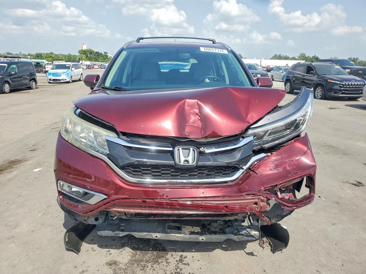 2015 Honda Cr-v Exl Maroon vin: 2HKRM3H71FH525515