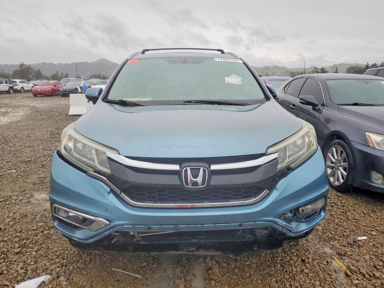 2015 Honda Cr-v Exl Blue vin: 2HKRM3H71FH527507