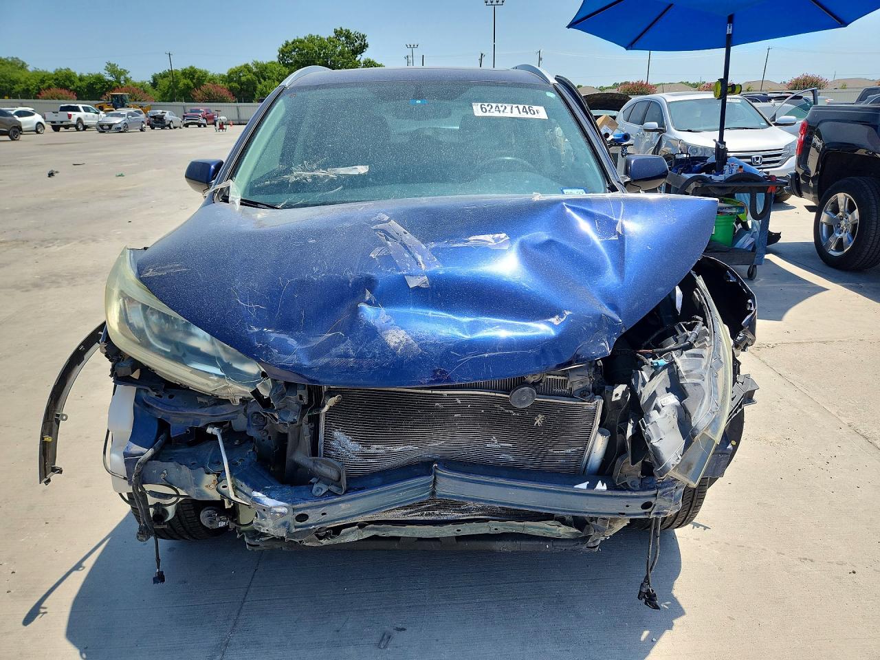 2015 Honda Cr-v Exl Blue vin: 2HKRM3H71FH527667