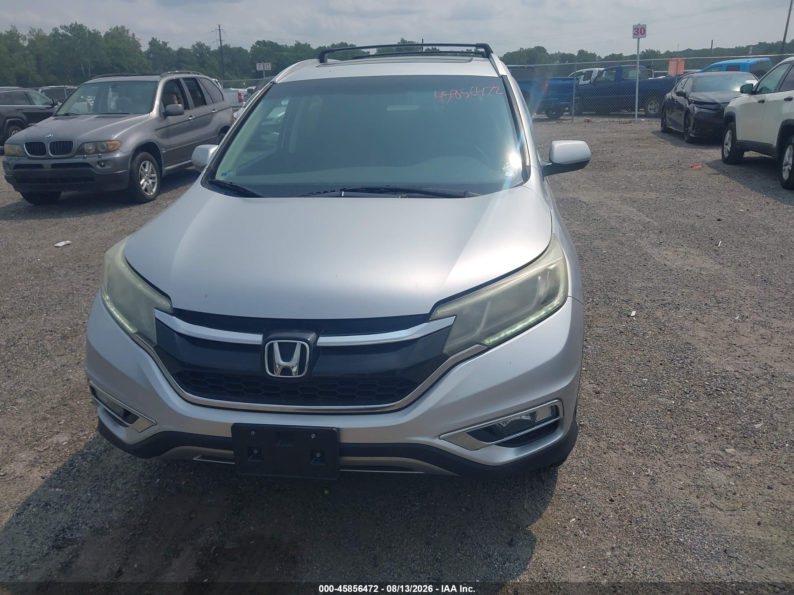 2015 Honda Cr-v Ex-l Серебряный vin: 2HKRM3H71FH534733
