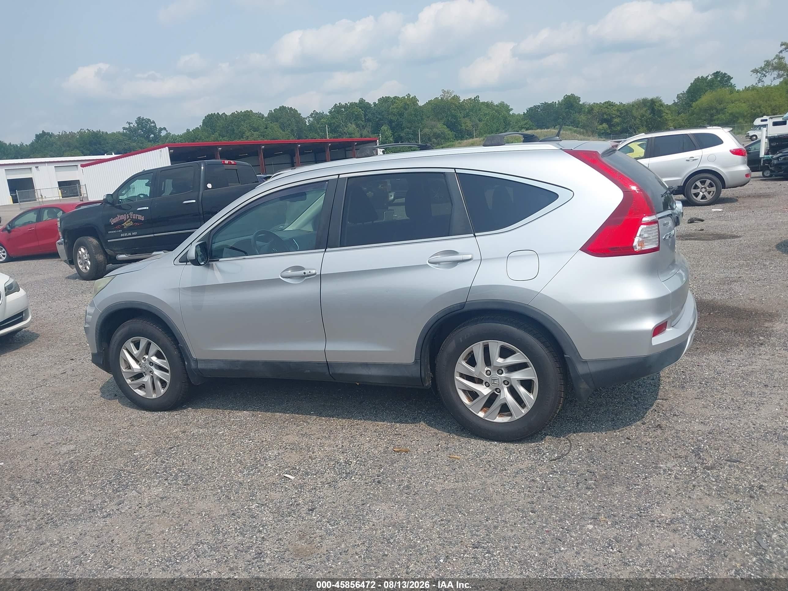 2015 Honda Cr-v Ex-l Серебряный vin: 2HKRM3H71FH534733