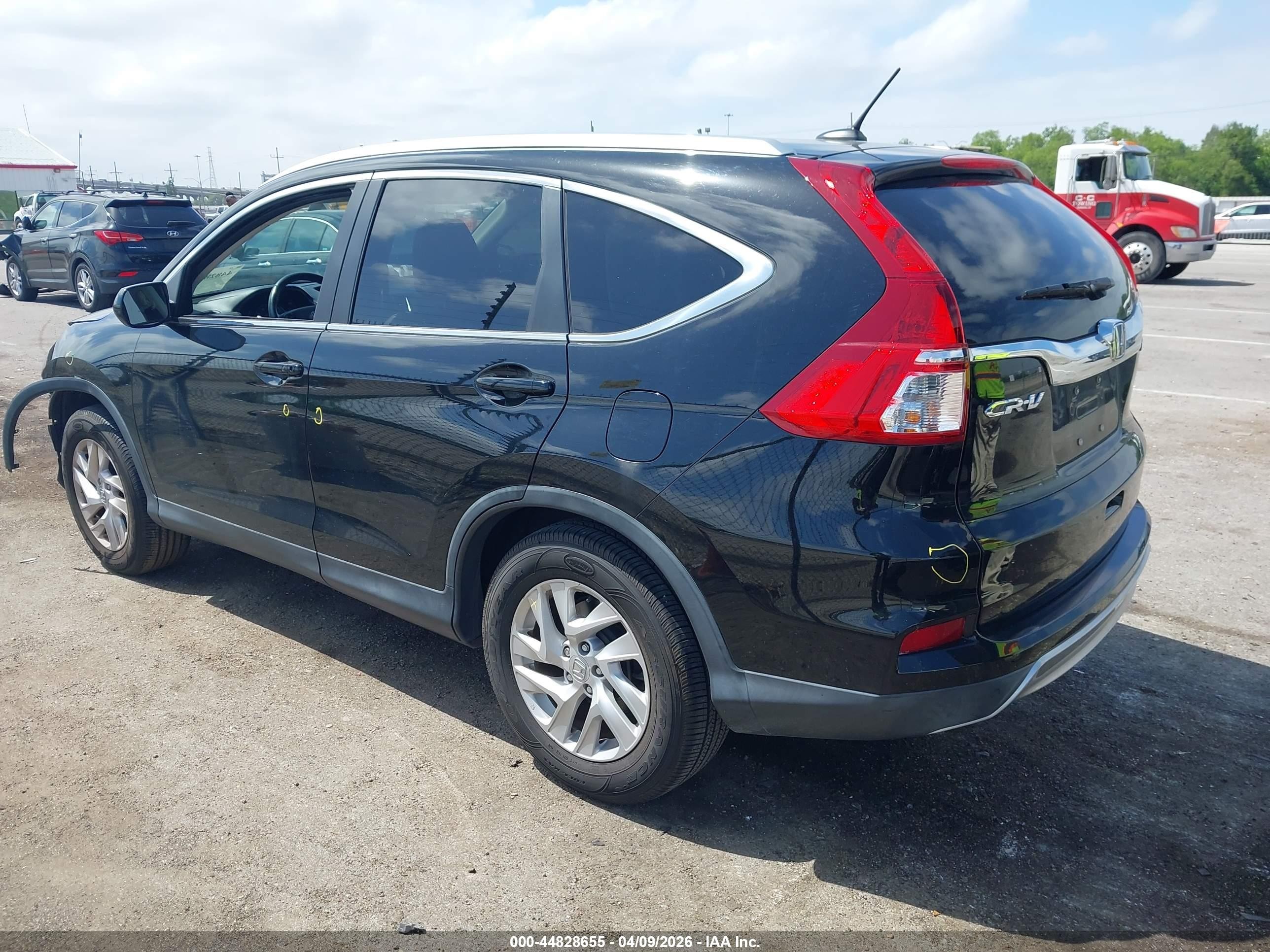 2015 Honda Cr-v Ex-l Black vin: 2HKRM3H71FH538054
