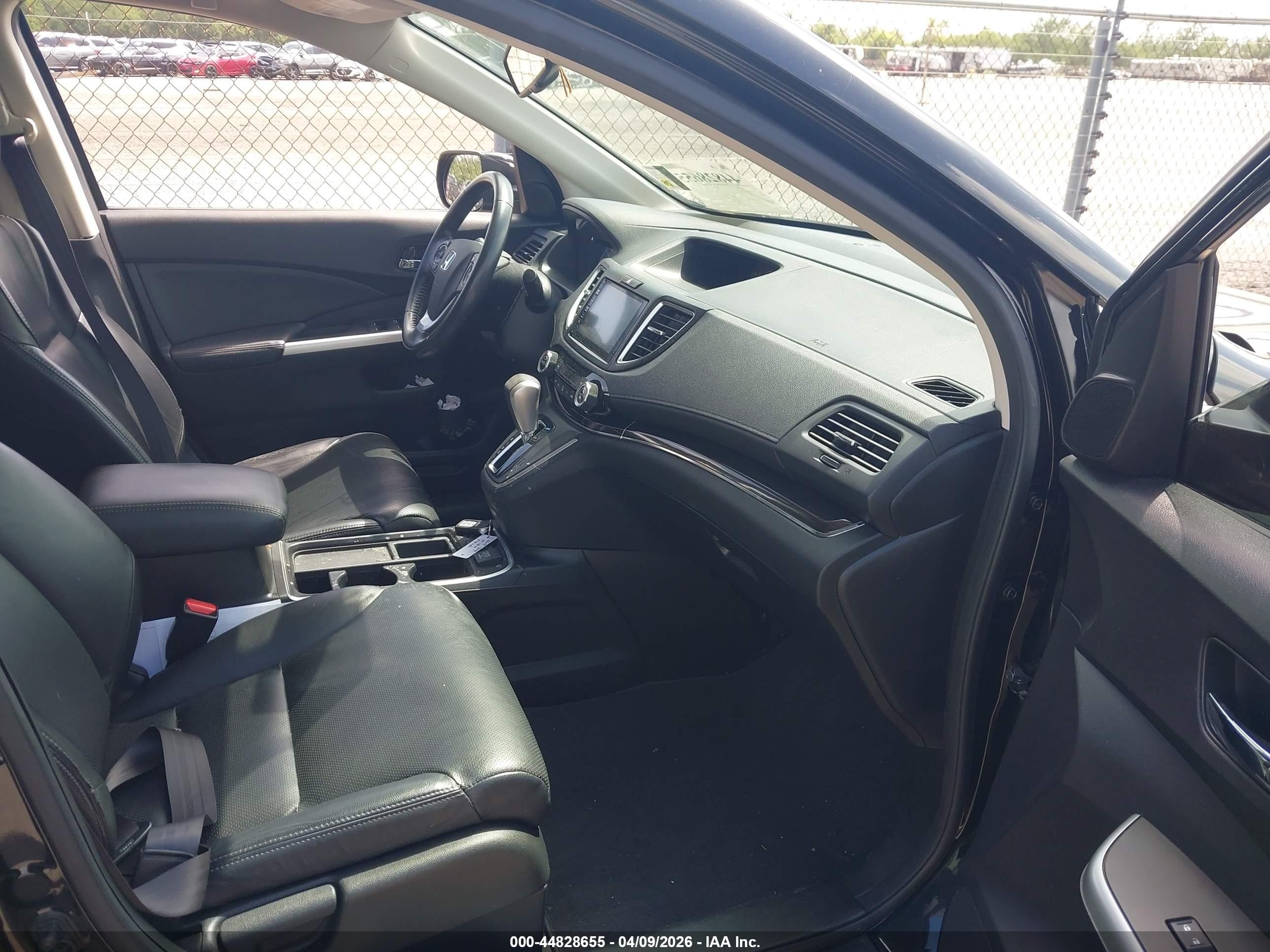 2015 Honda Cr-v Ex-l Black vin: 2HKRM3H71FH538054