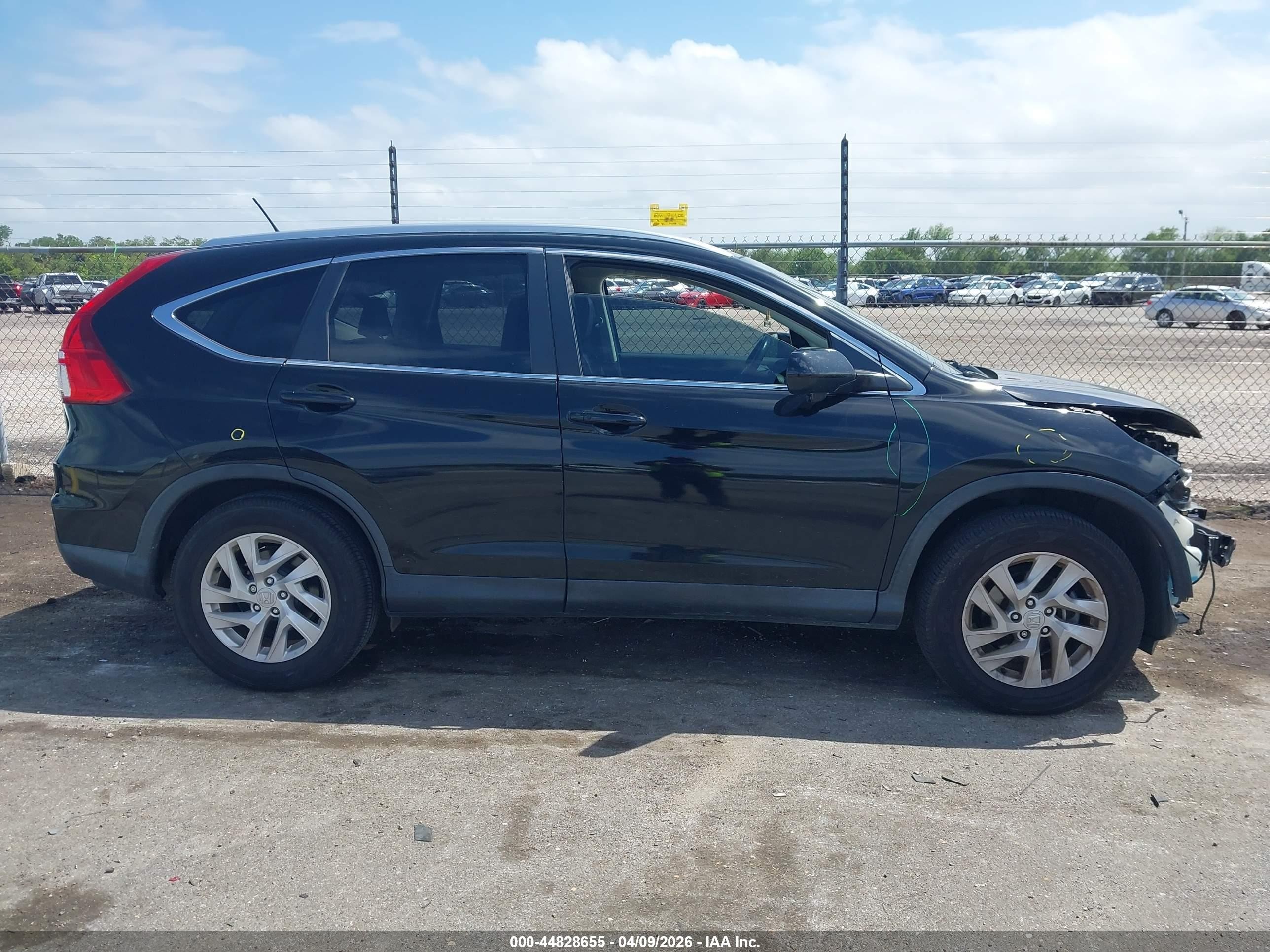 2015 Honda Cr-v Ex-l Black vin: 2HKRM3H71FH538054
